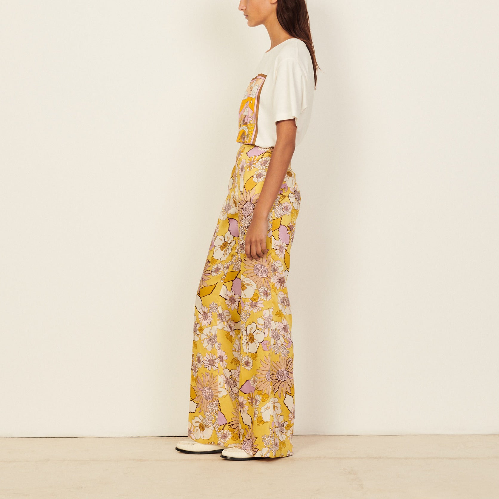 Pantalon fluide imprimé Sandro seconde main