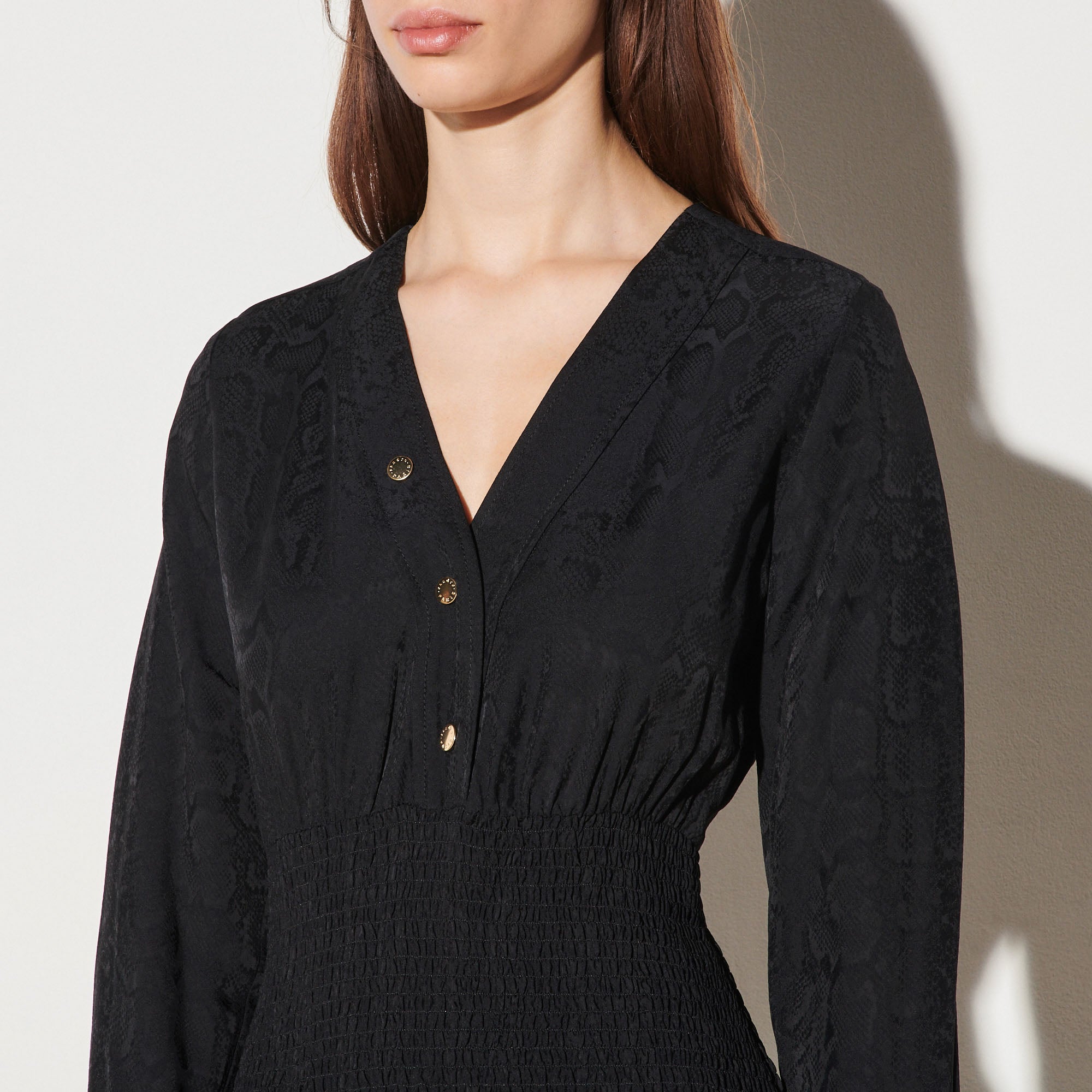 Robe courte avec smock Sandro seconde main