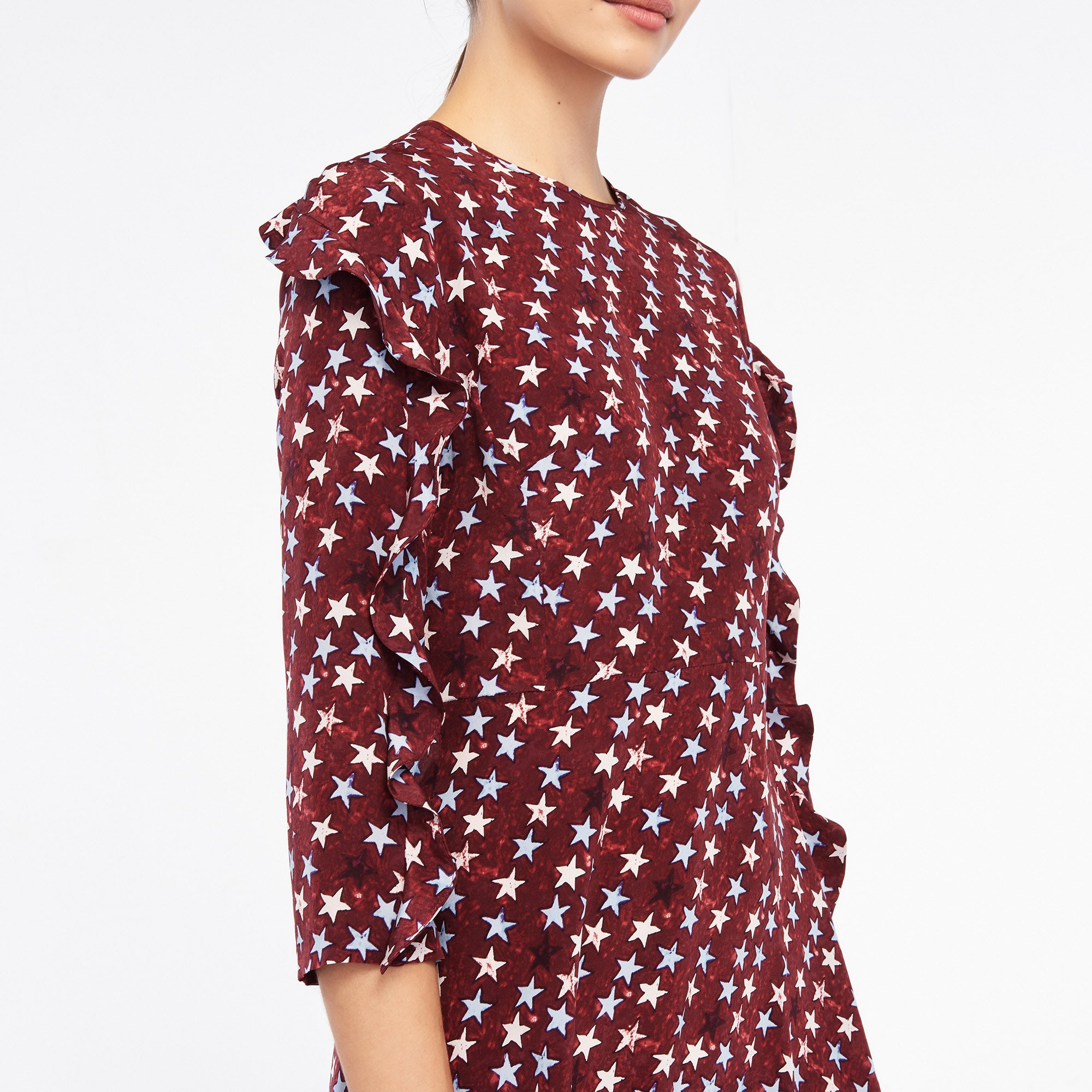 Robe étoilée 100 % soie Sandro seconde main