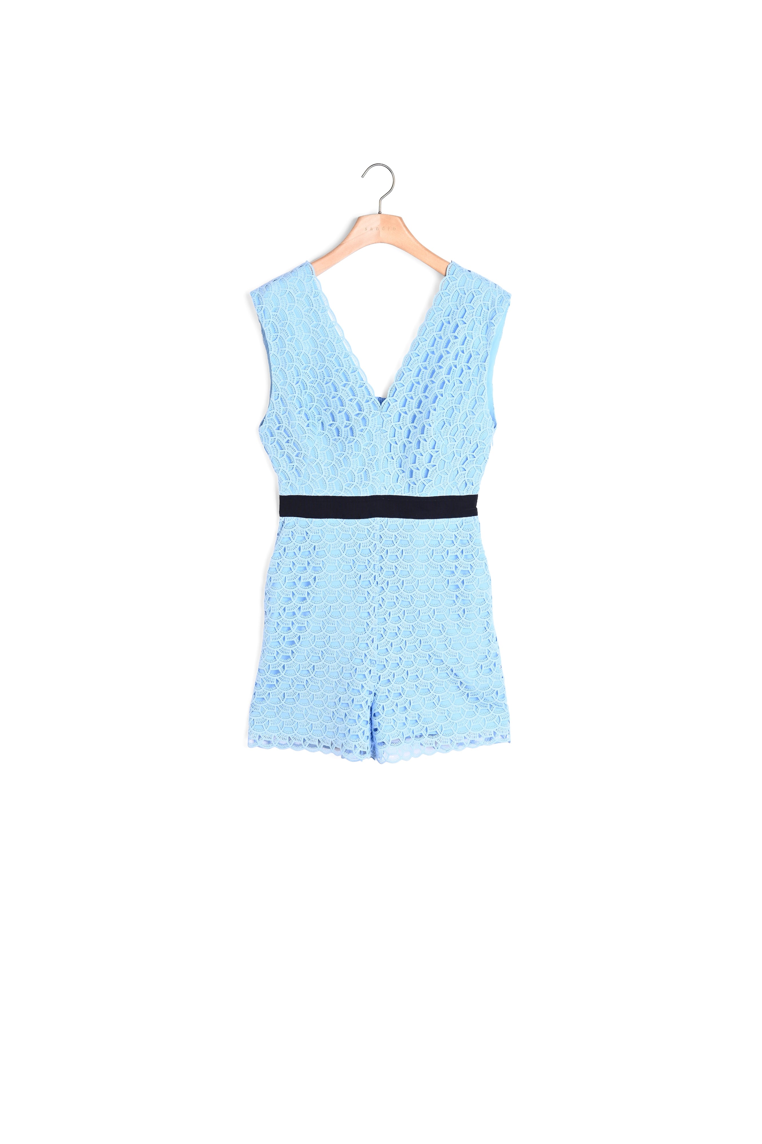 Combishort en dentelle all over Sandro seconde main