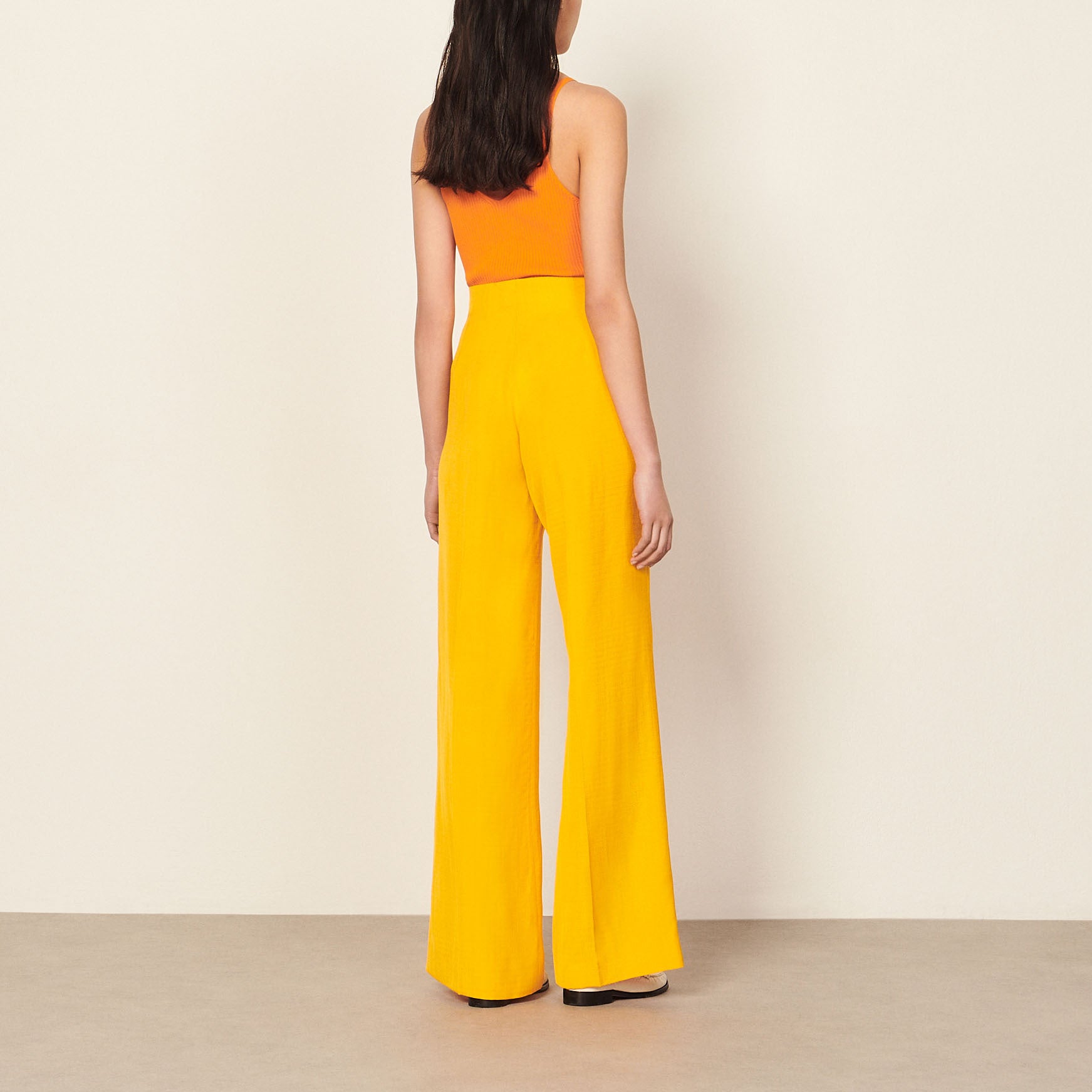 Pantalon taille haute Sandro seconde main