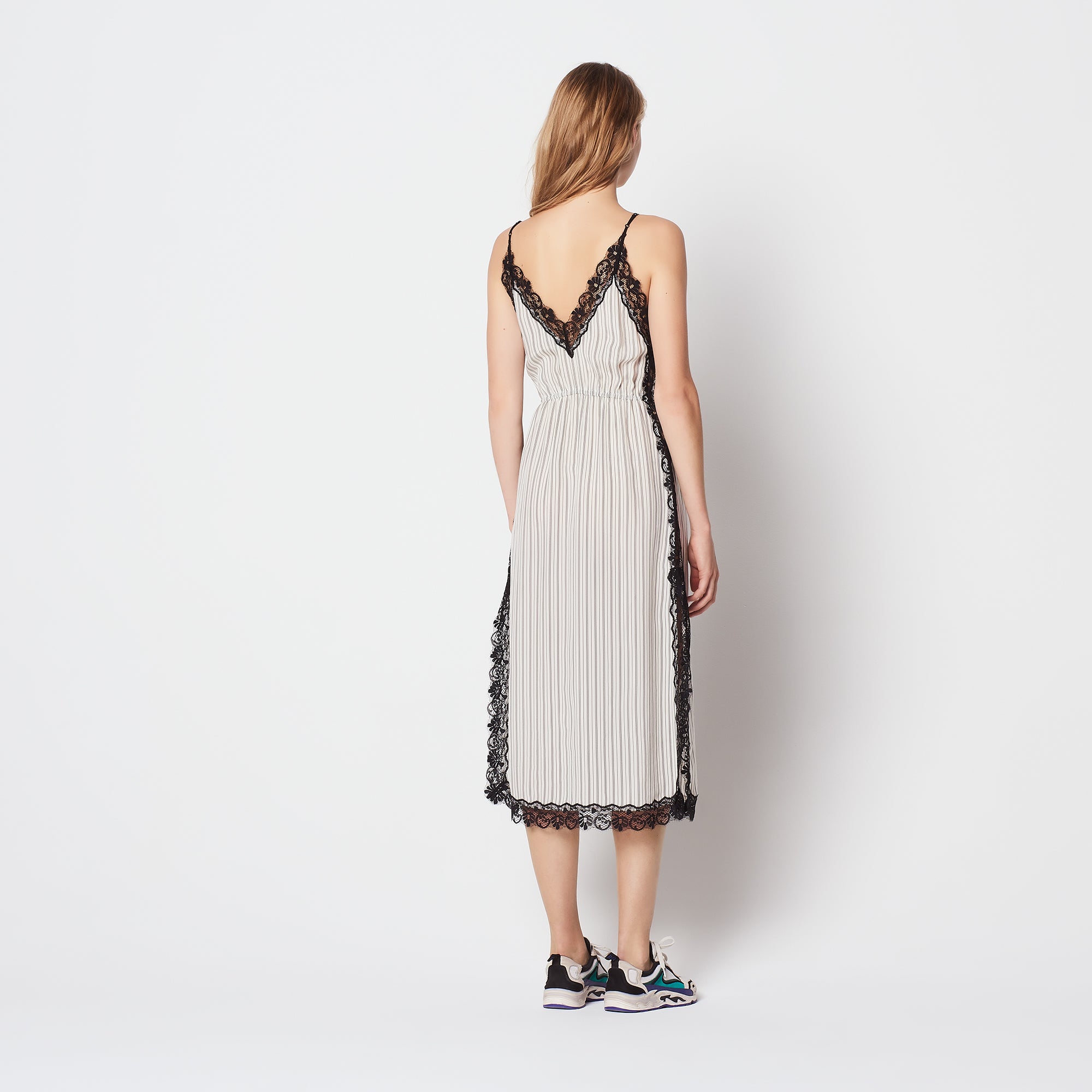 Robe longue à fines bretelles Sandro seconde main