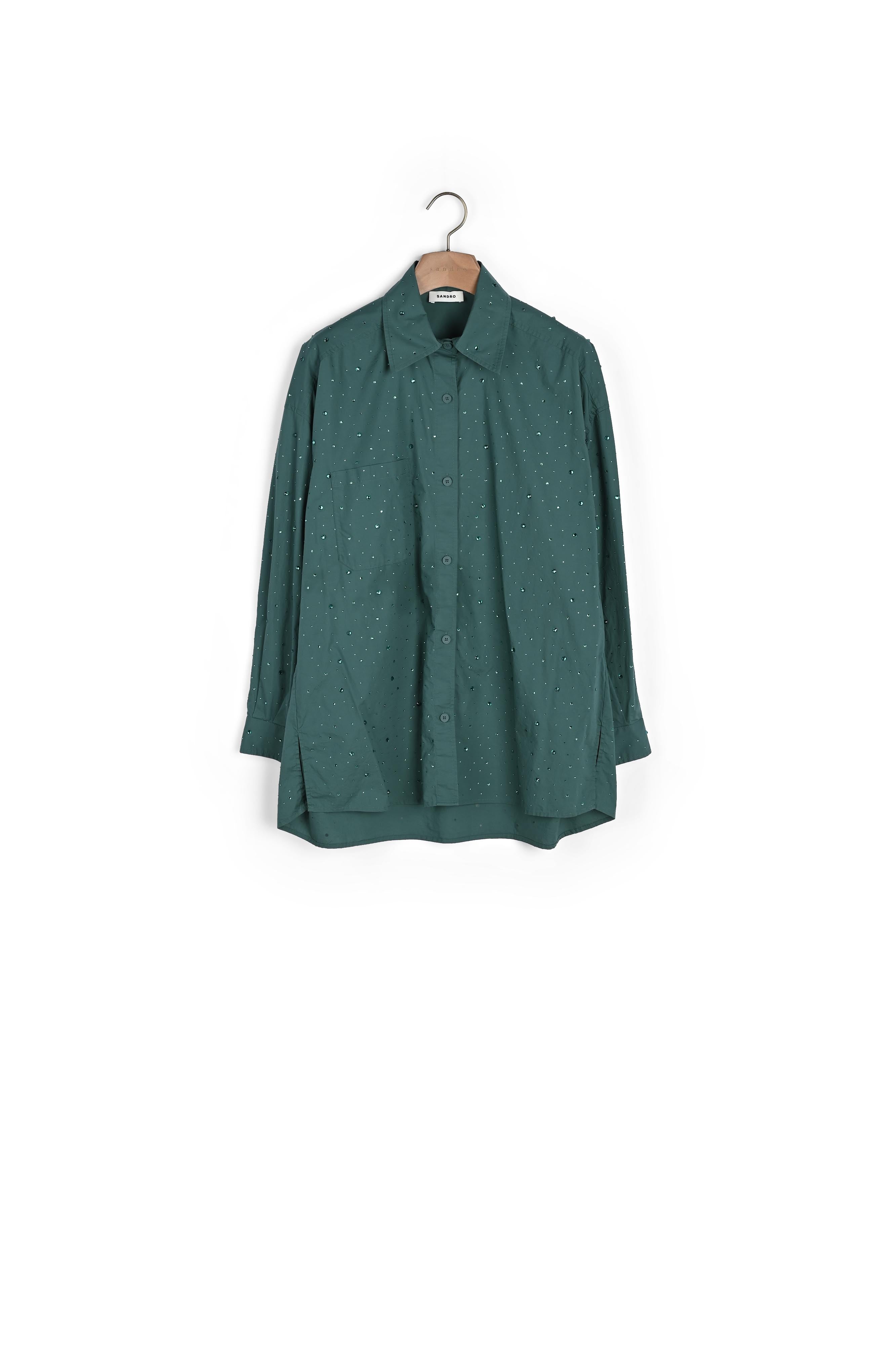 Chemise ornée de strass Sandro seconde main