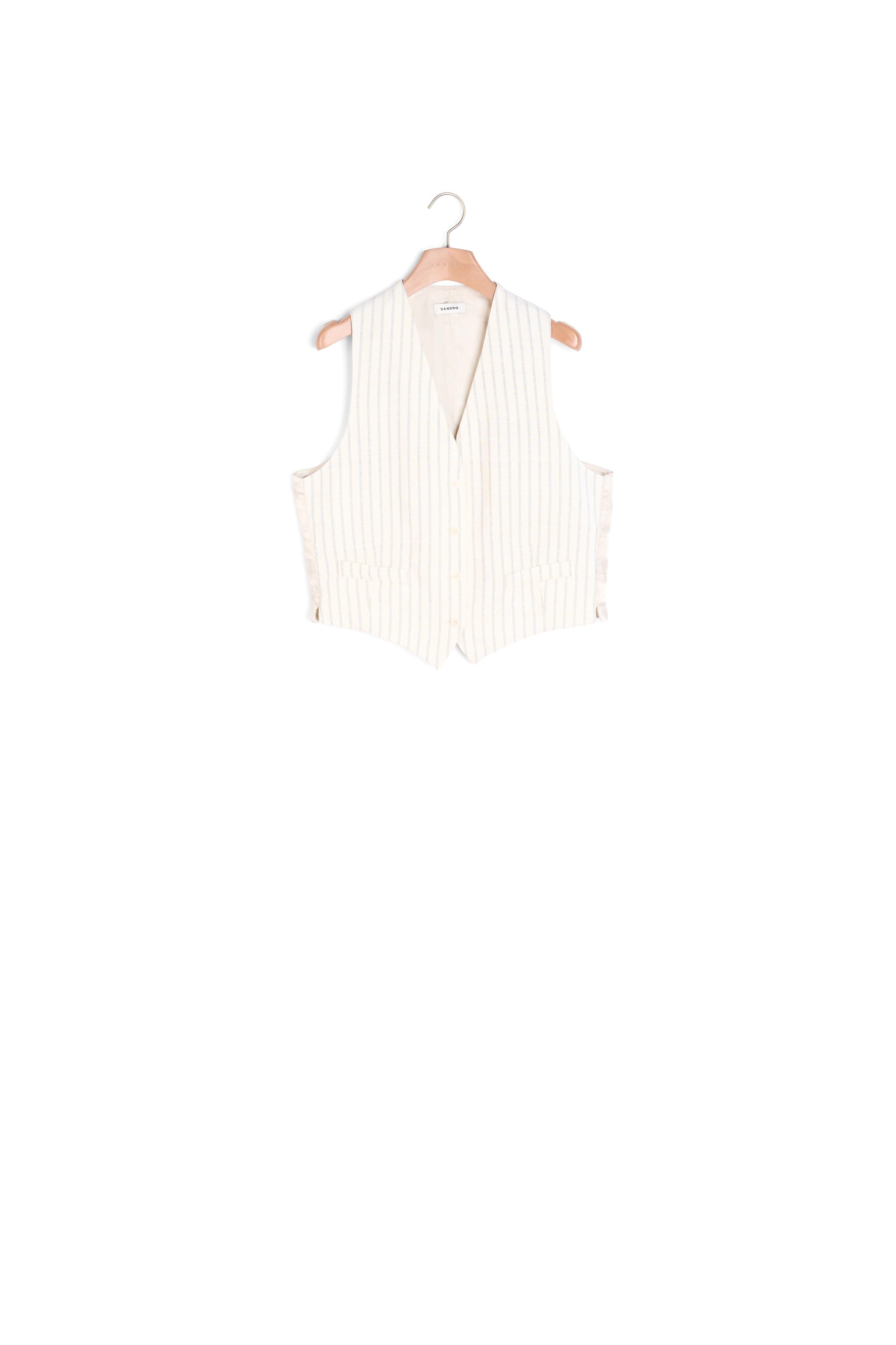 Gilet d'homme à rayures Sandro seconde main