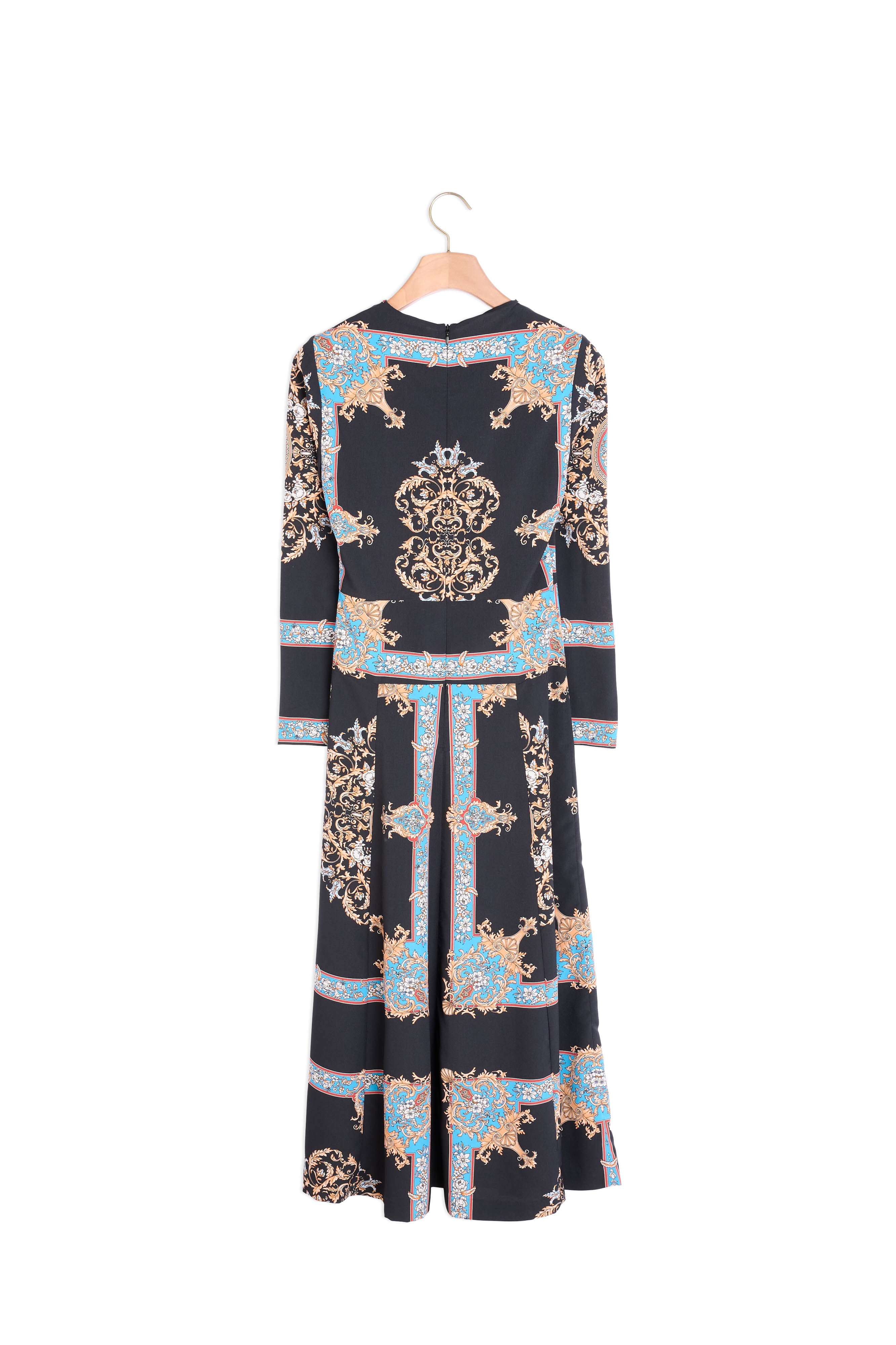 Robe longue à imprimé foulard placé Sandro seconde main