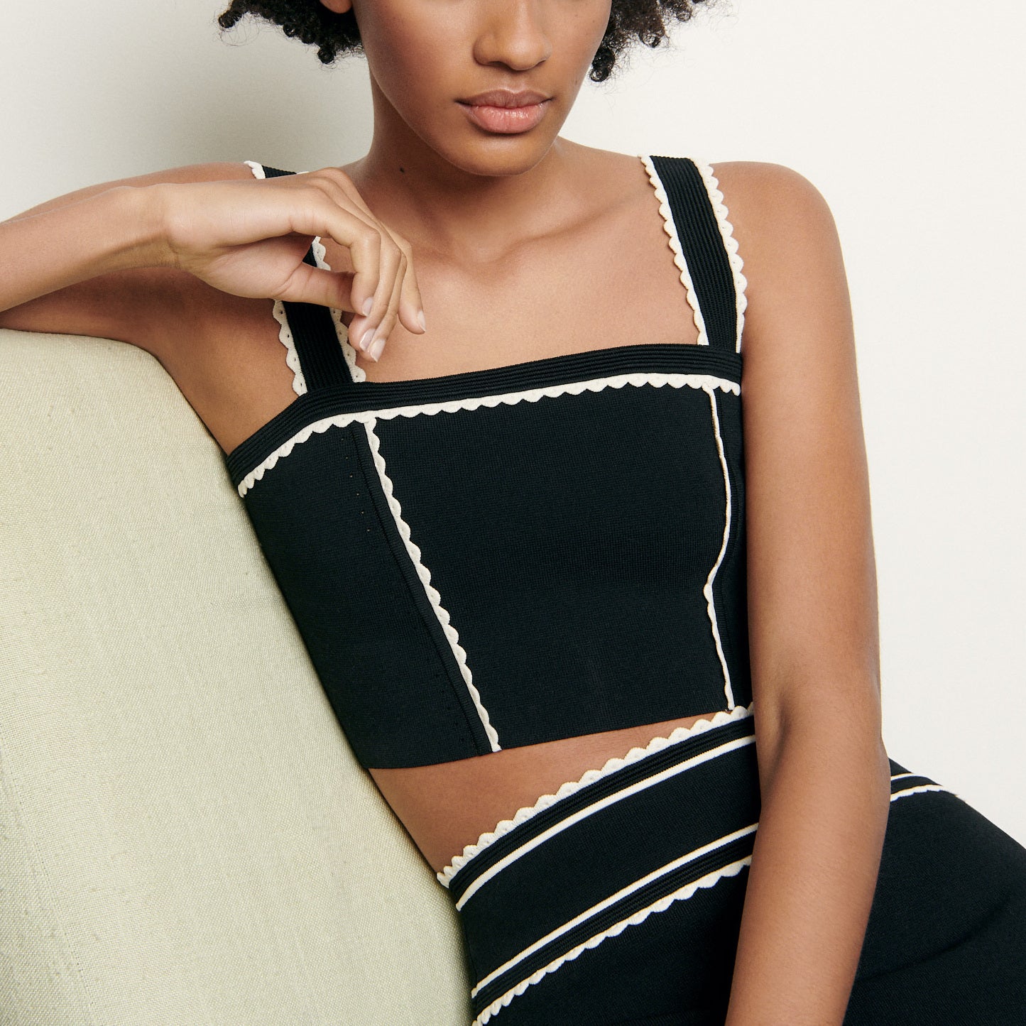 Brassière en Maille Sandro seconde main