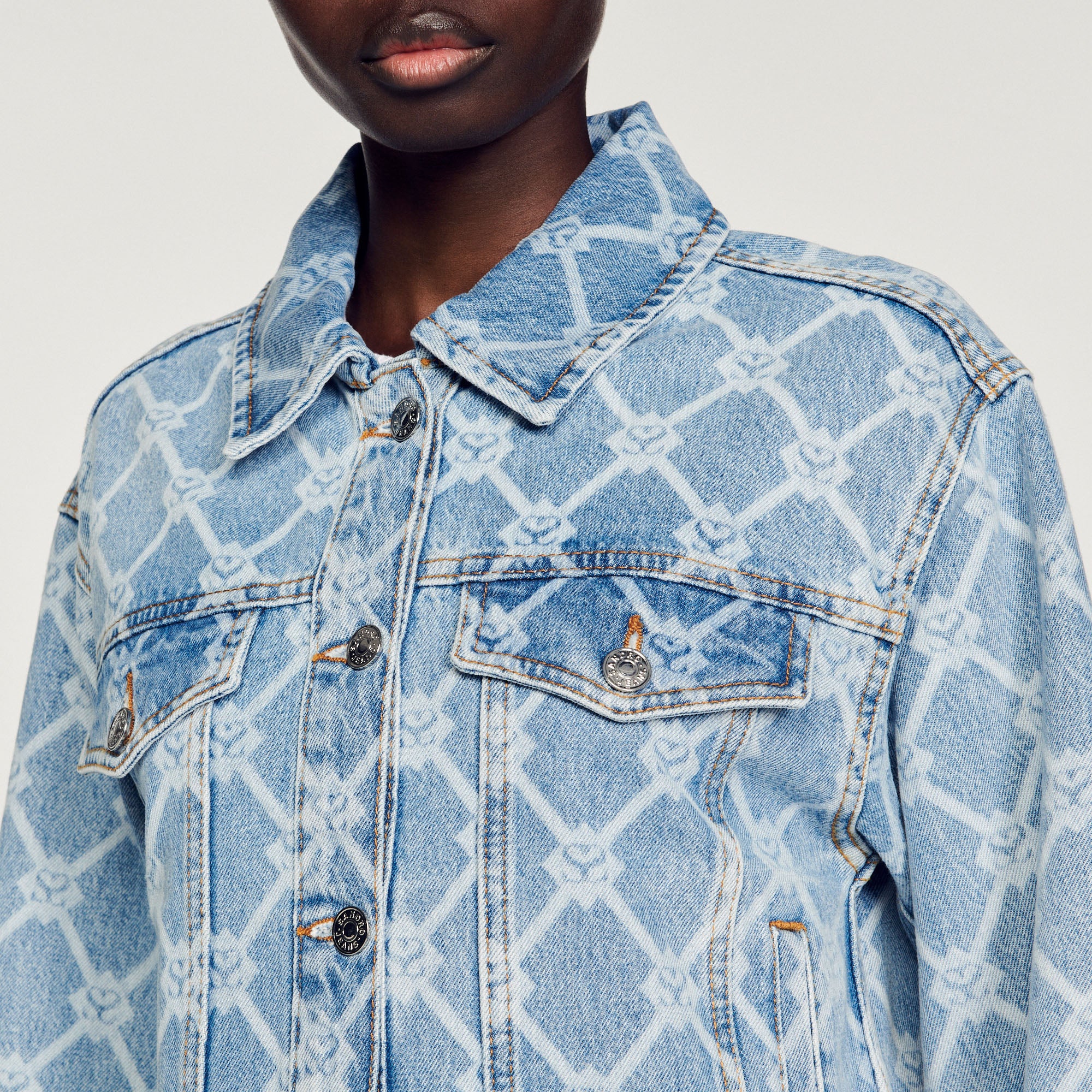 Blouson en Jean Sandro seconde main