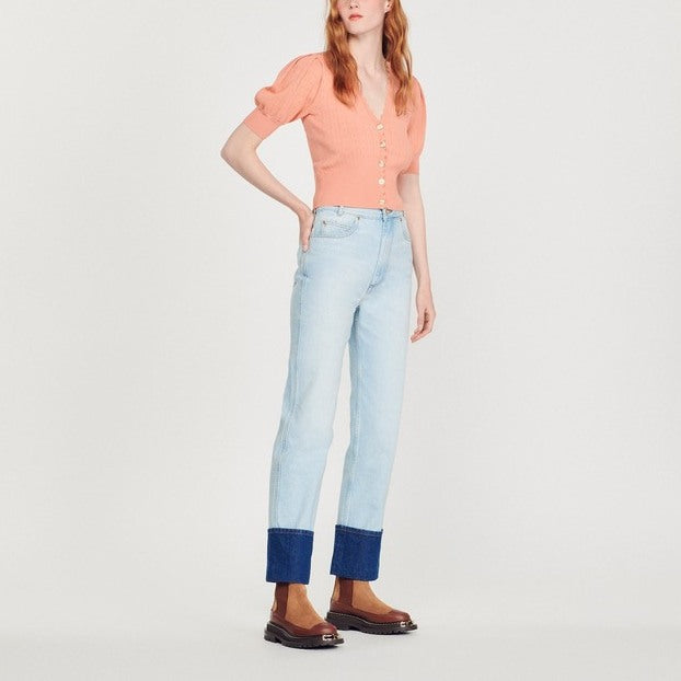 Cardigan court à manches ballons Sandro seconde main