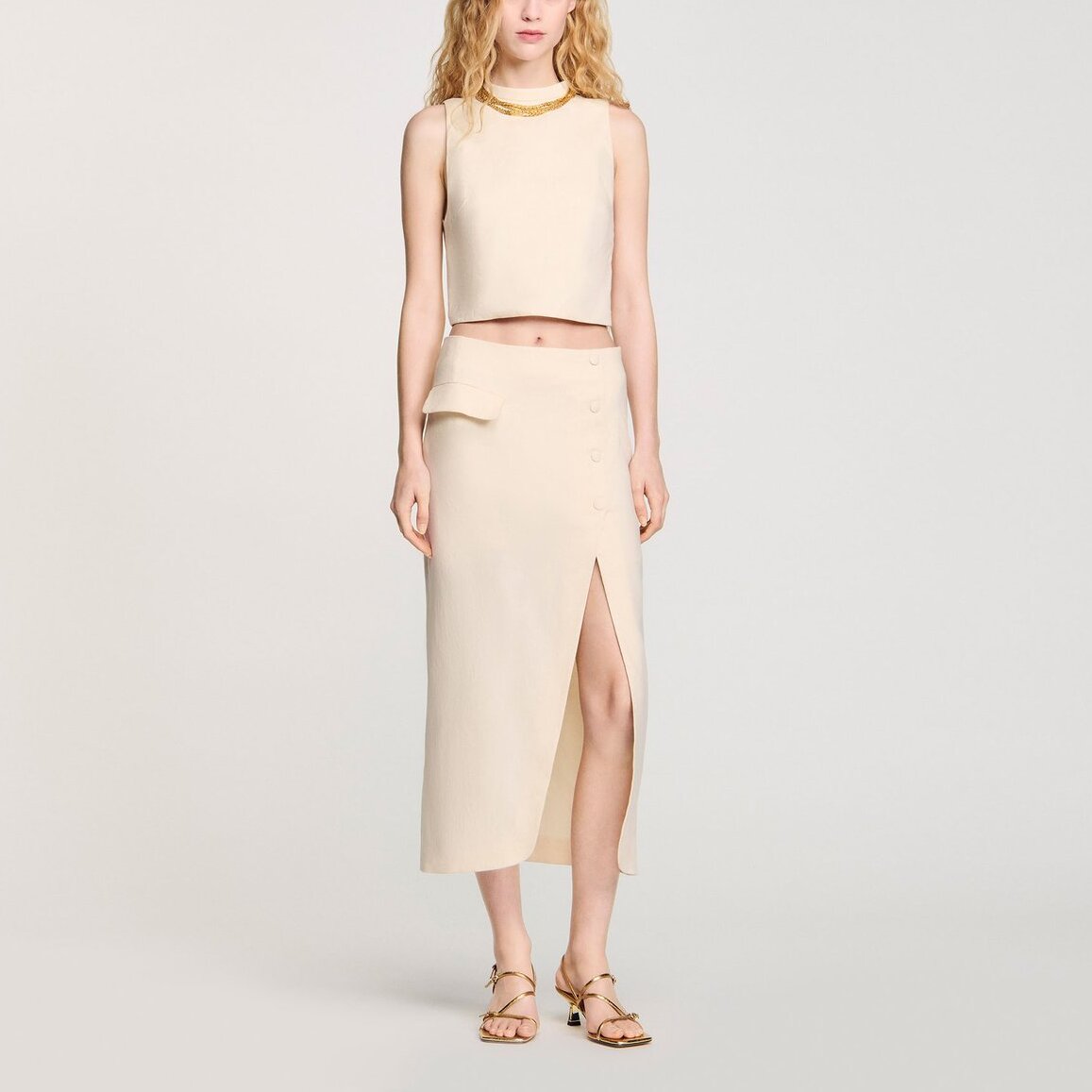 Jupe longue fendue Sandro seconde main