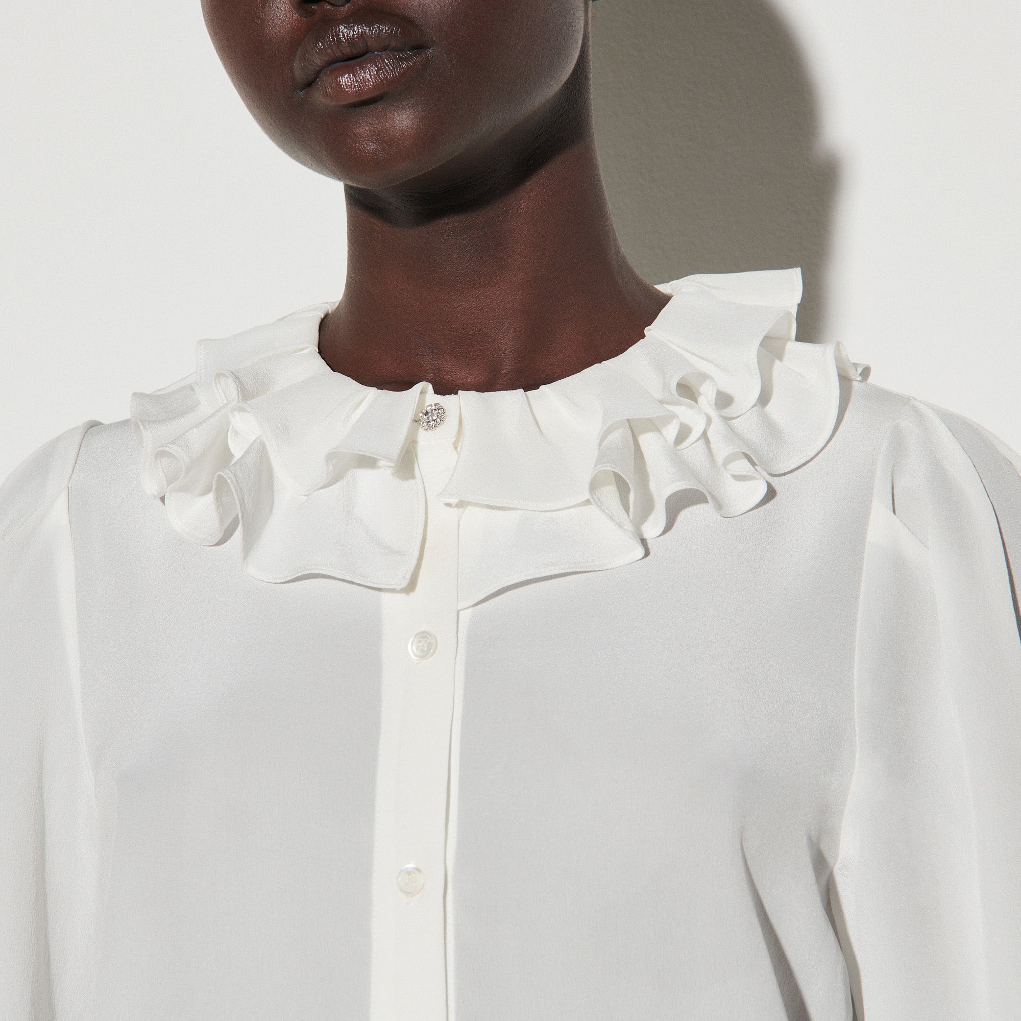 Chemise fluide et superposition de cols Sandro seconde main