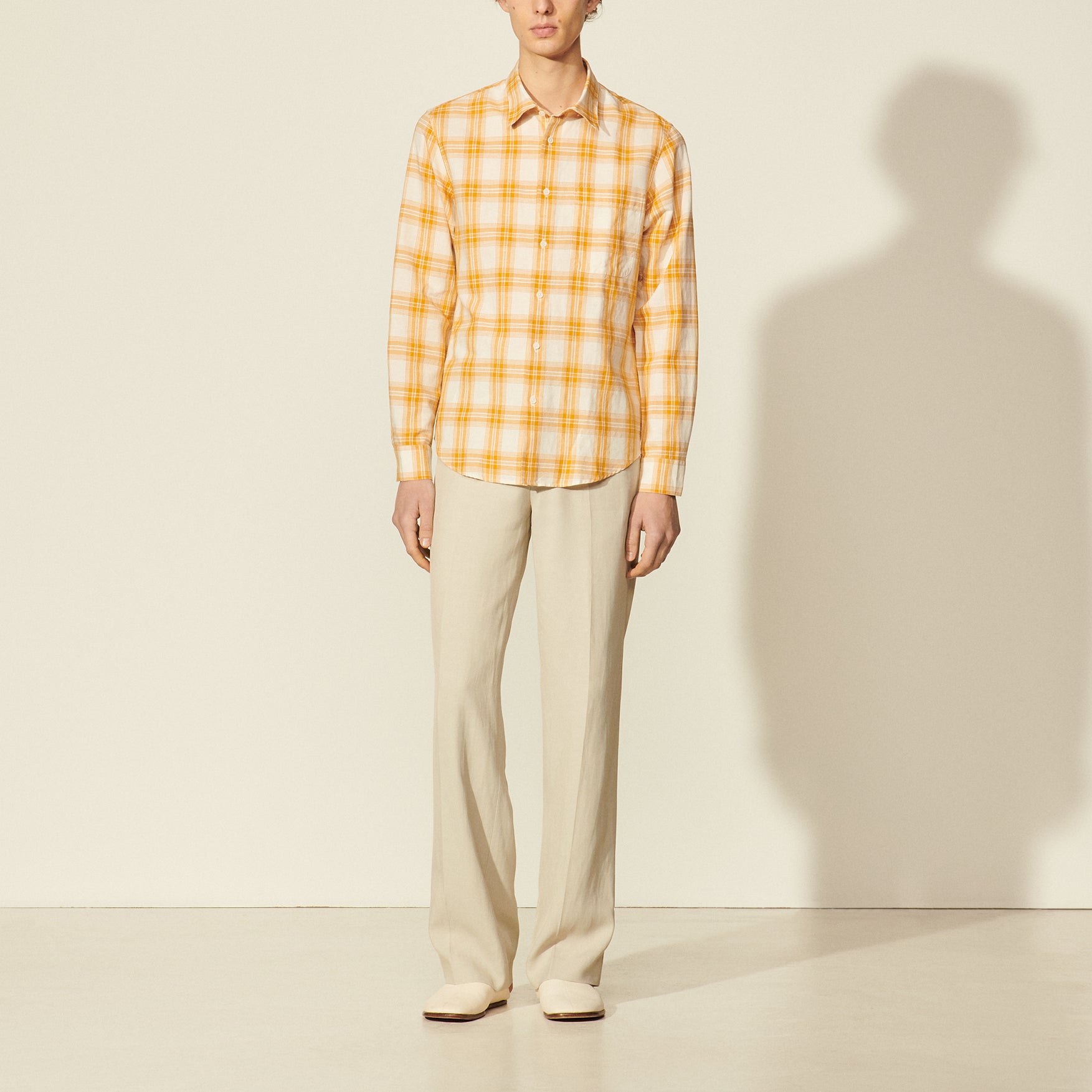 Chemise en coton à carreaux Sandro seconde main