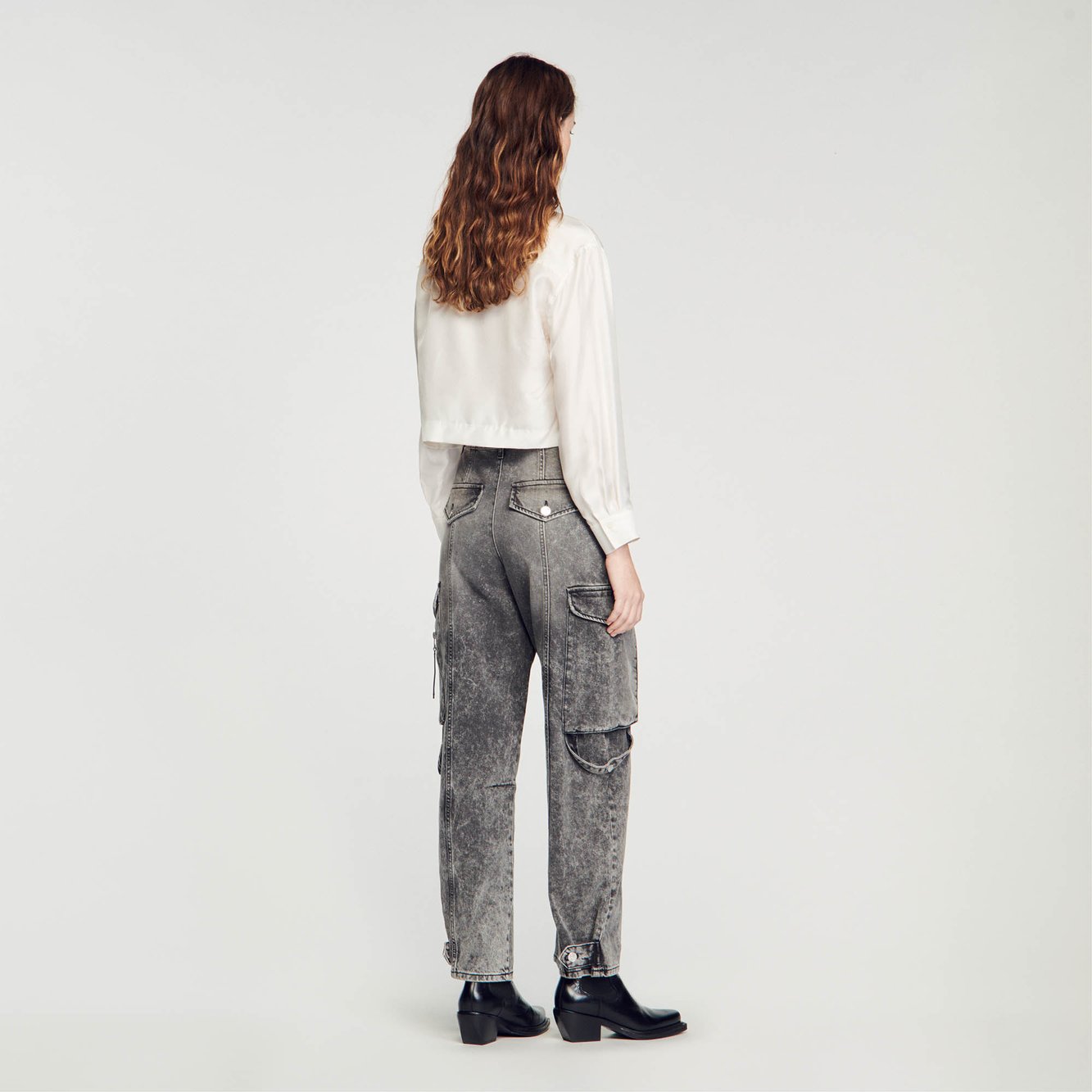 Jean cargo délavé Sandro seconde main