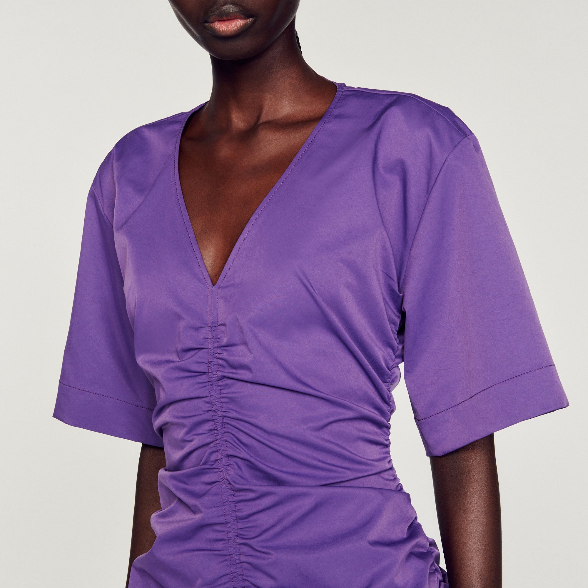 Robe courte froncée Sandro seconde main