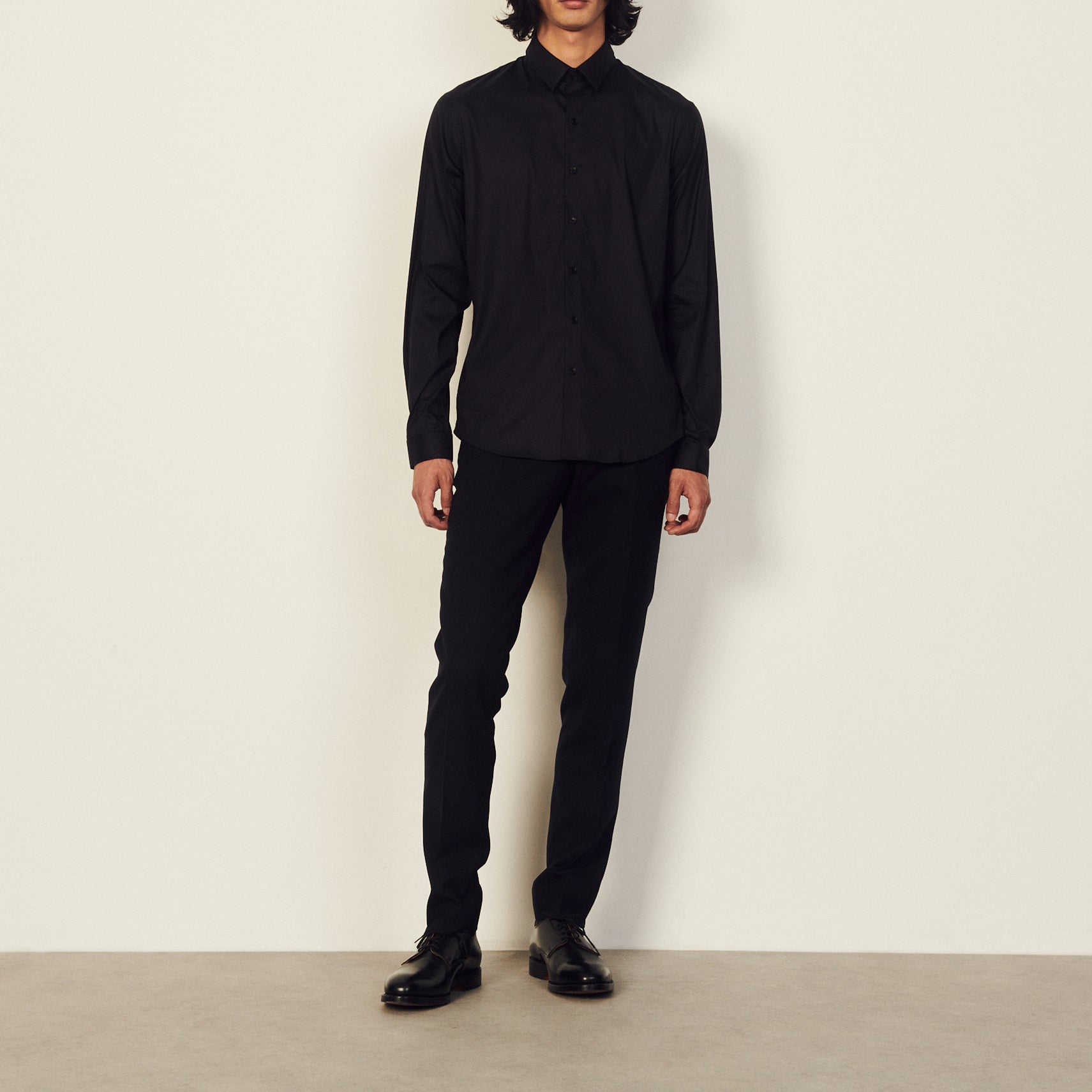 Chemise en coton stretch Sandro seconde main