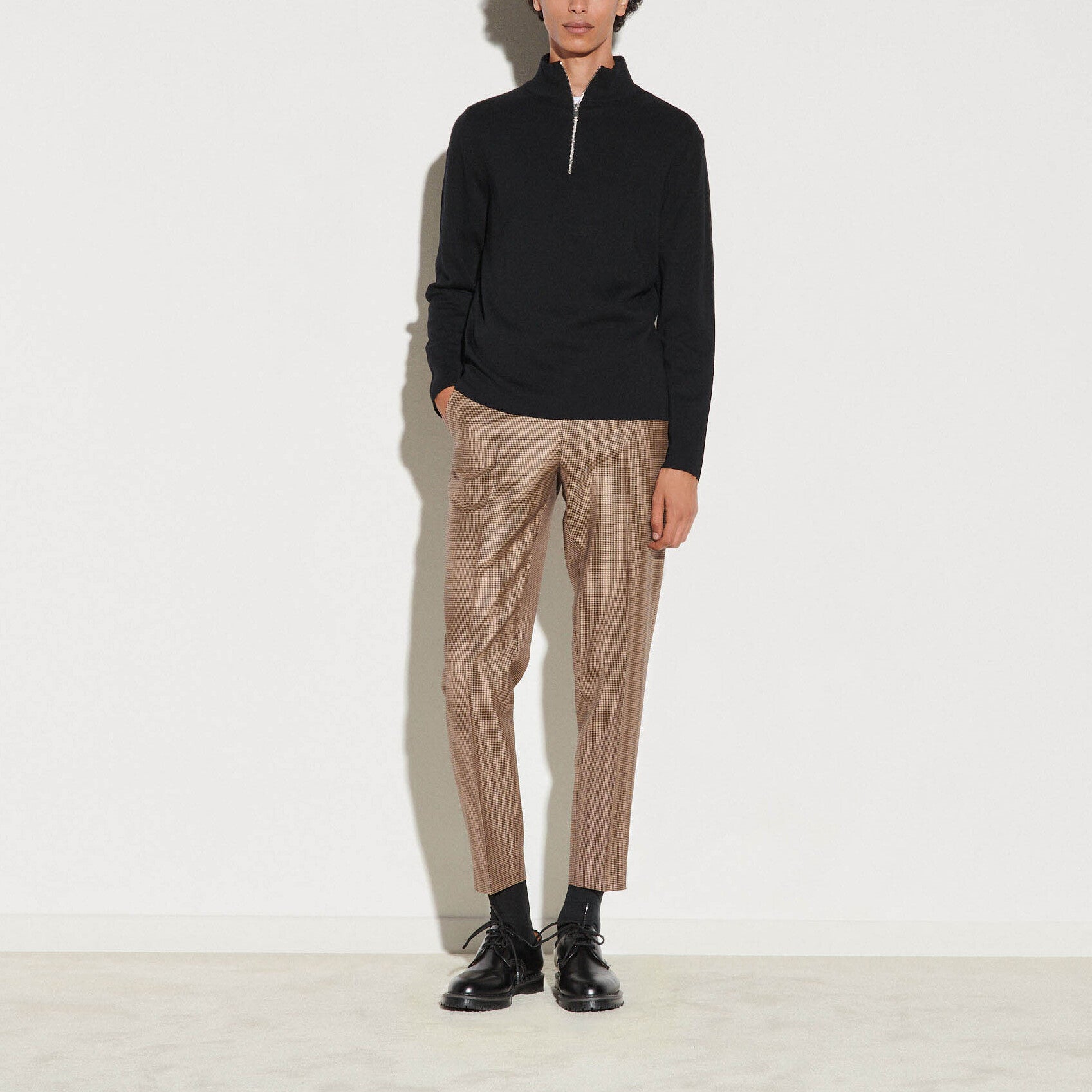 Pull en laine à col zippé Sandro seconde main