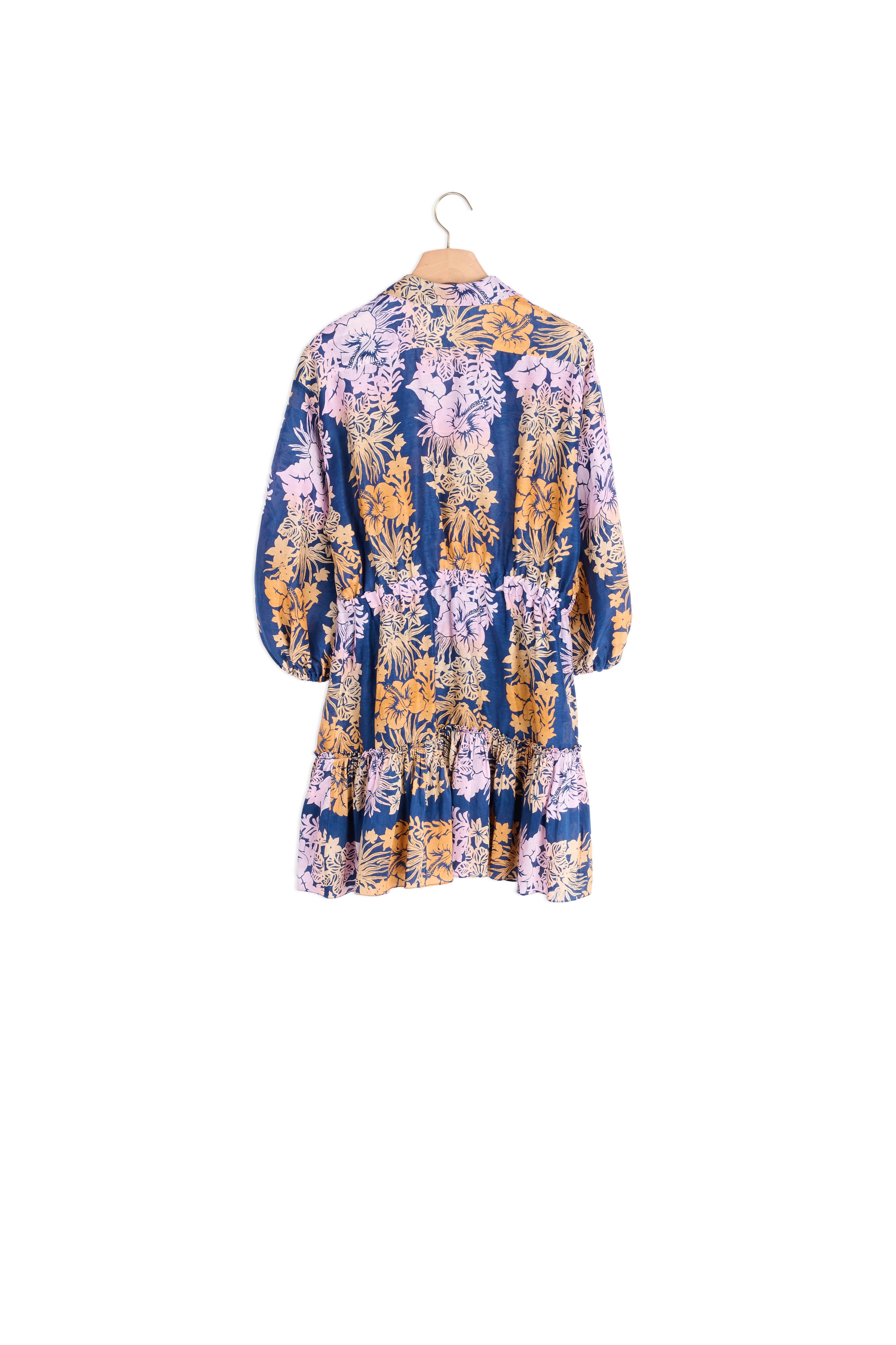 Robe courte imprimée Hawaï Sandro seconde main