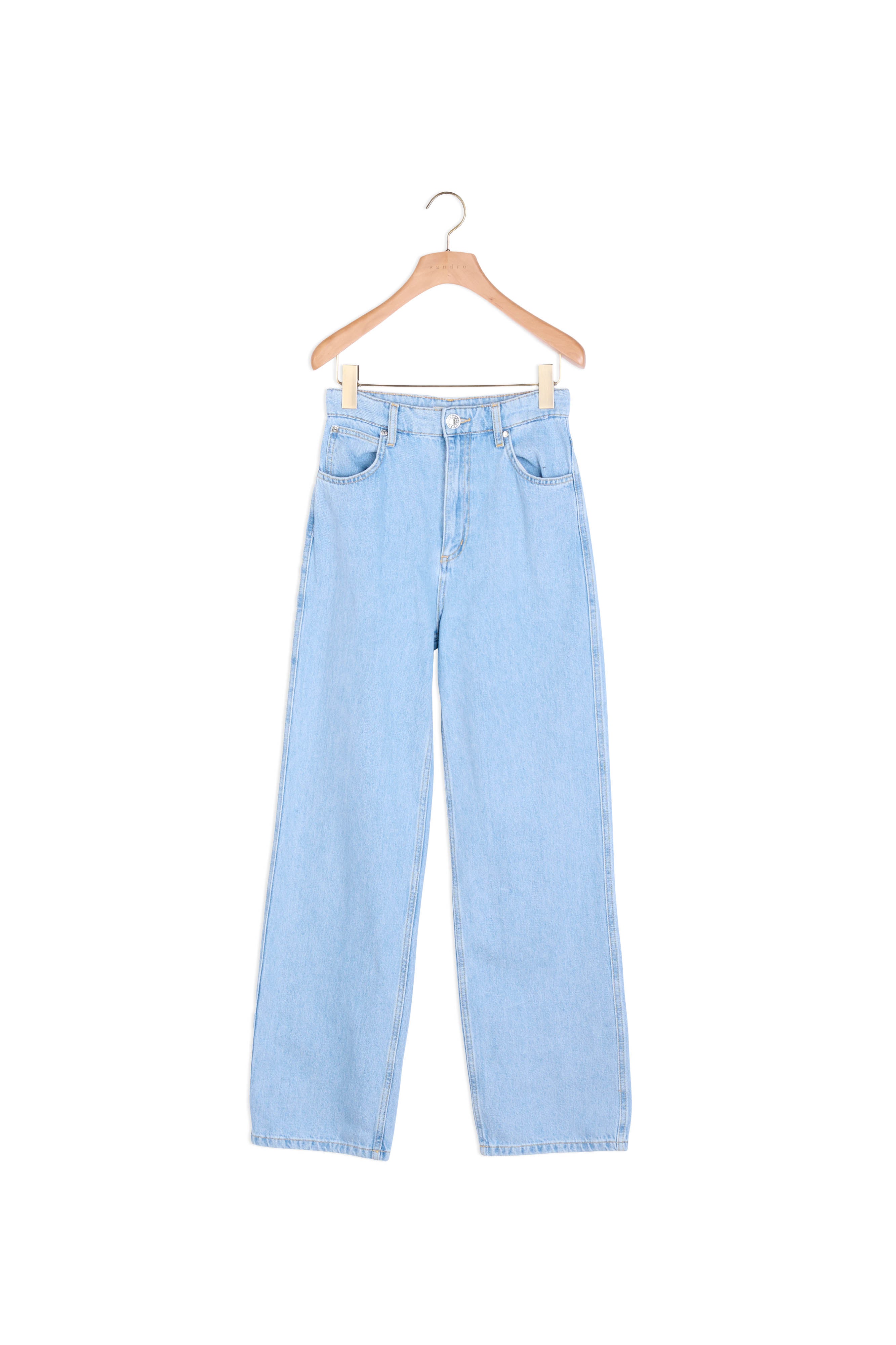 Jean large droit 5 poches délavé Sandro seconde main