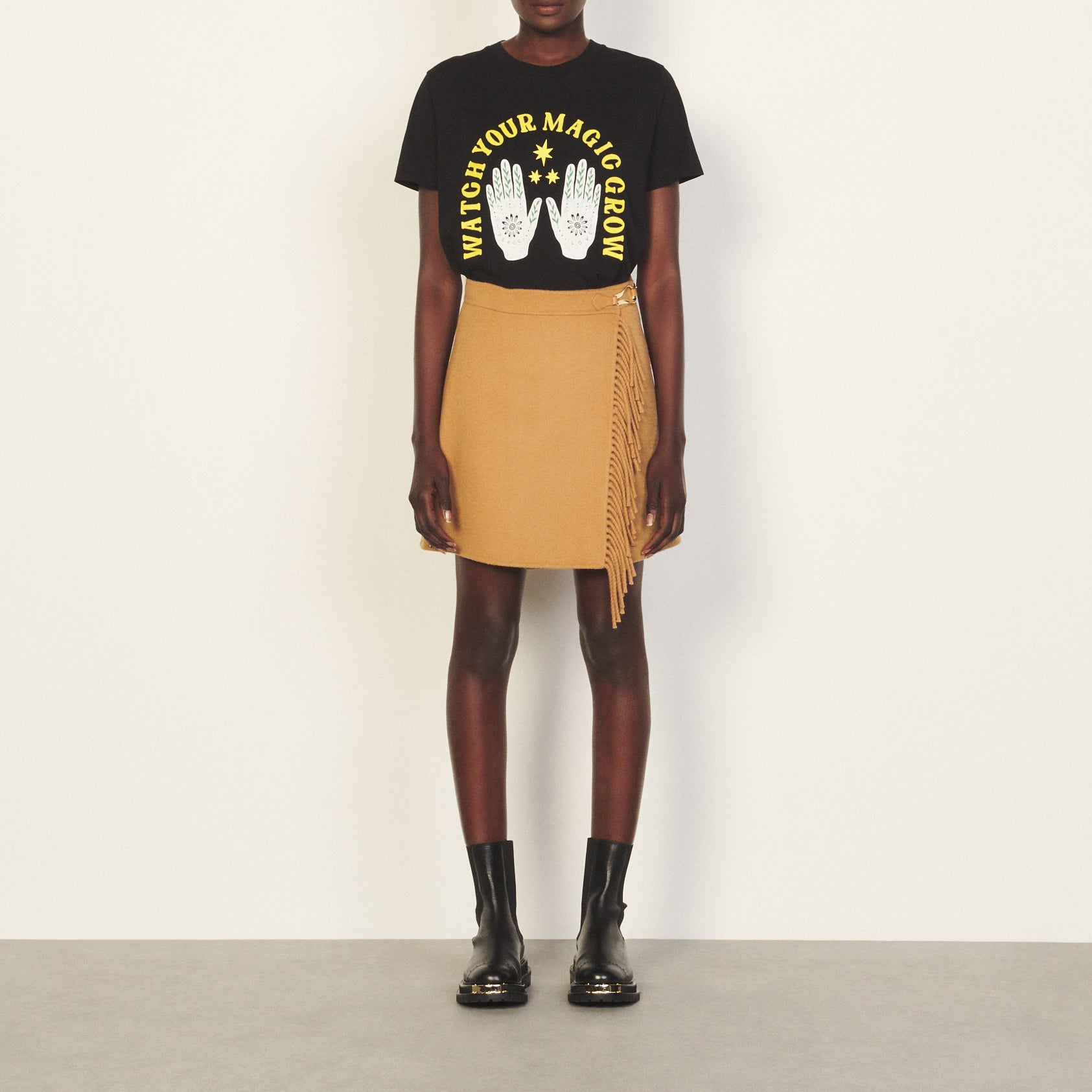 Jupe Camel Sandro seconde main