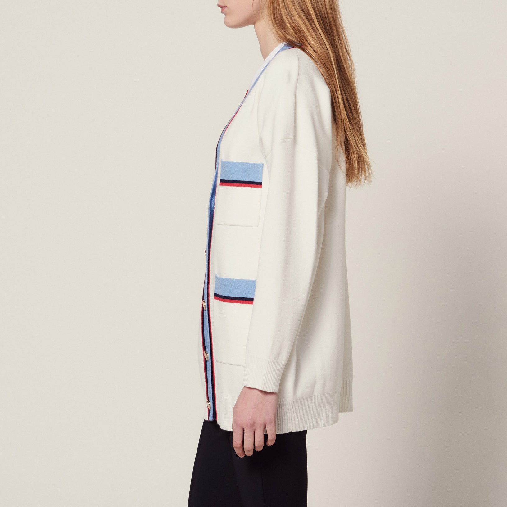 Cardigan long manches longues Sandro seconde main