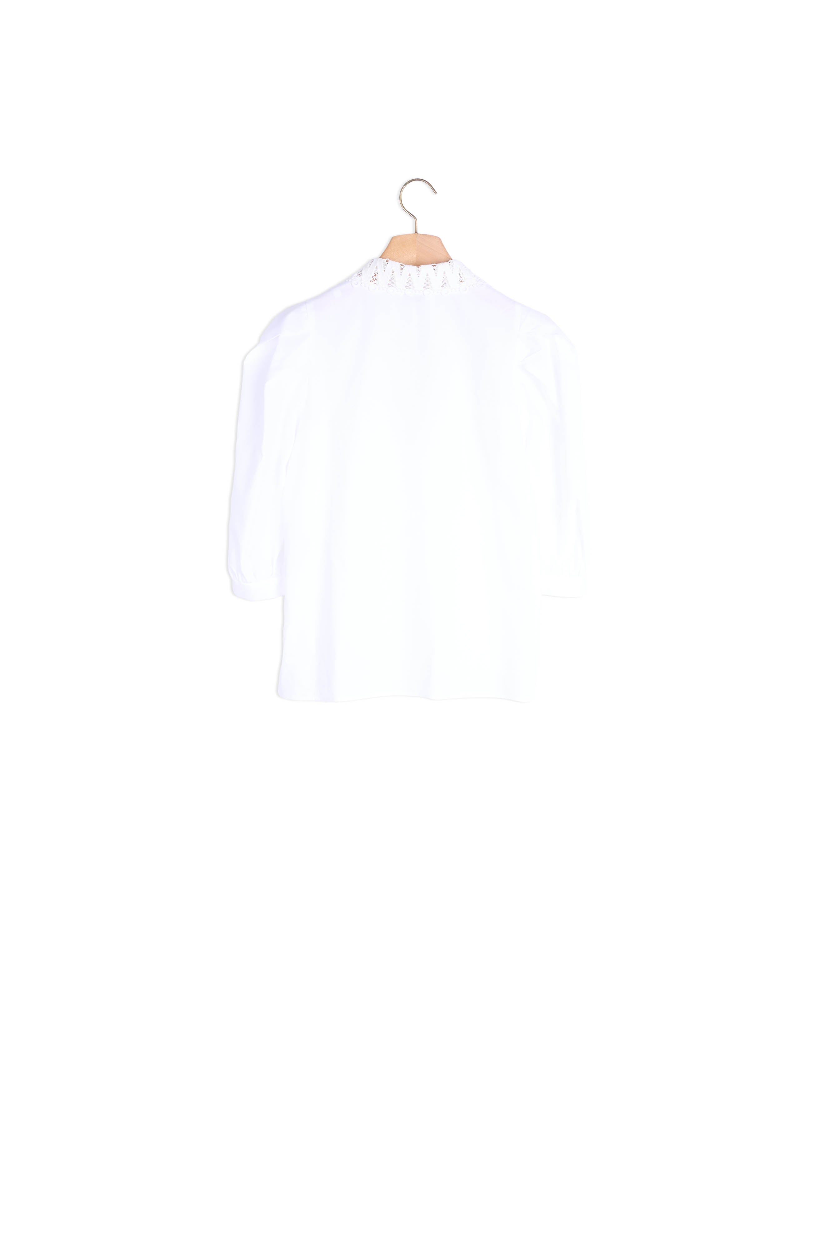 Chemise à grand col en dentelle Sandro seconde main