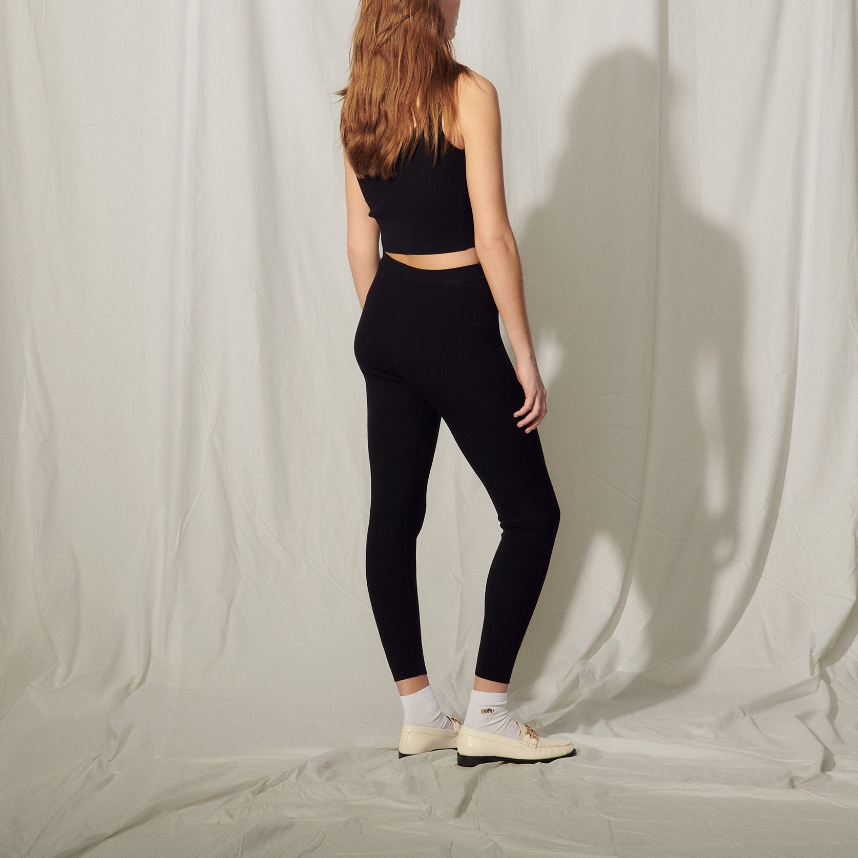 Legging en Maille avec broderie Sandro seconde main