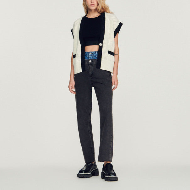 Cardigan sans manches Sandro seconde main