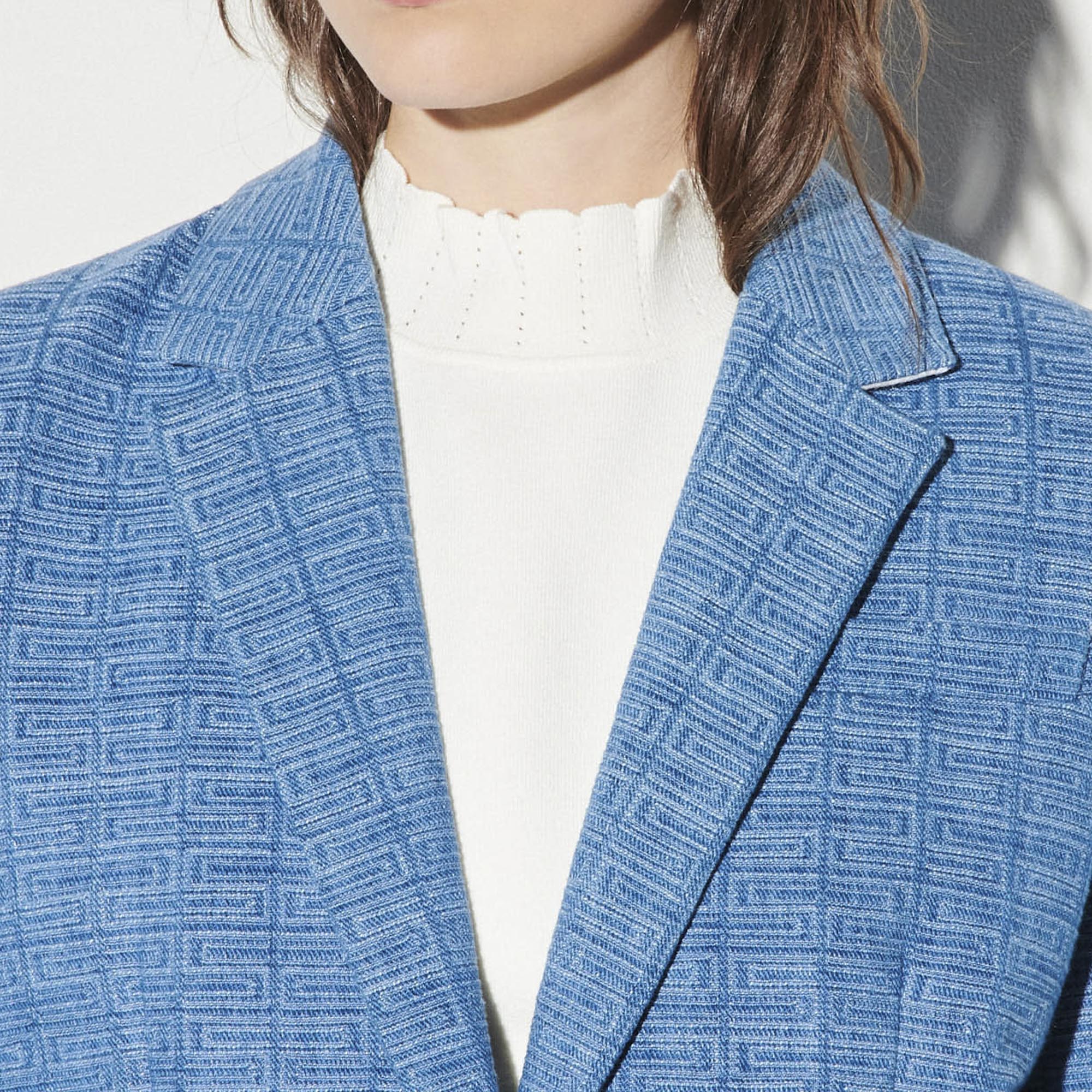 Veste en denim jacquard Sandro seconde main