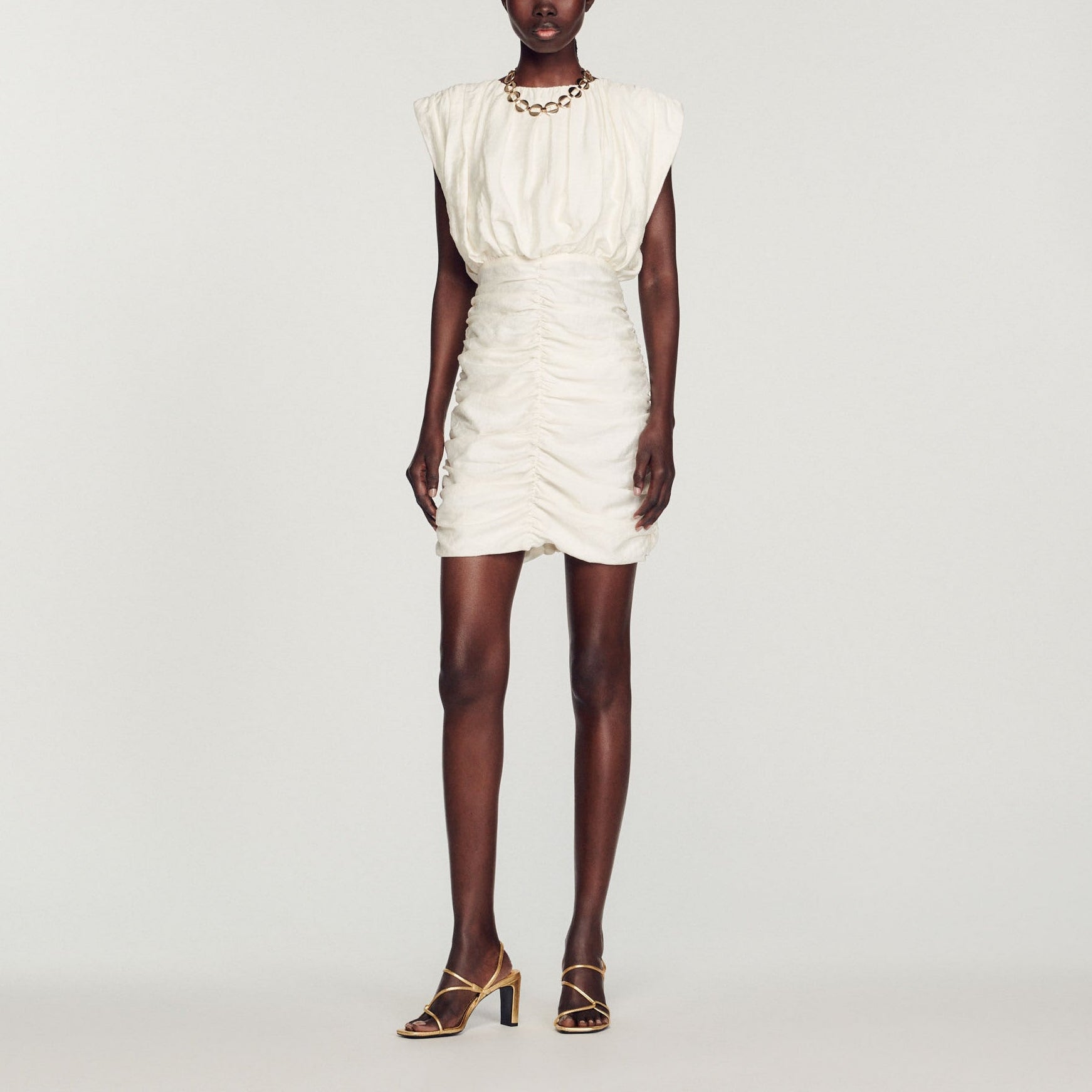 Robe courte drapée Sandro seconde main