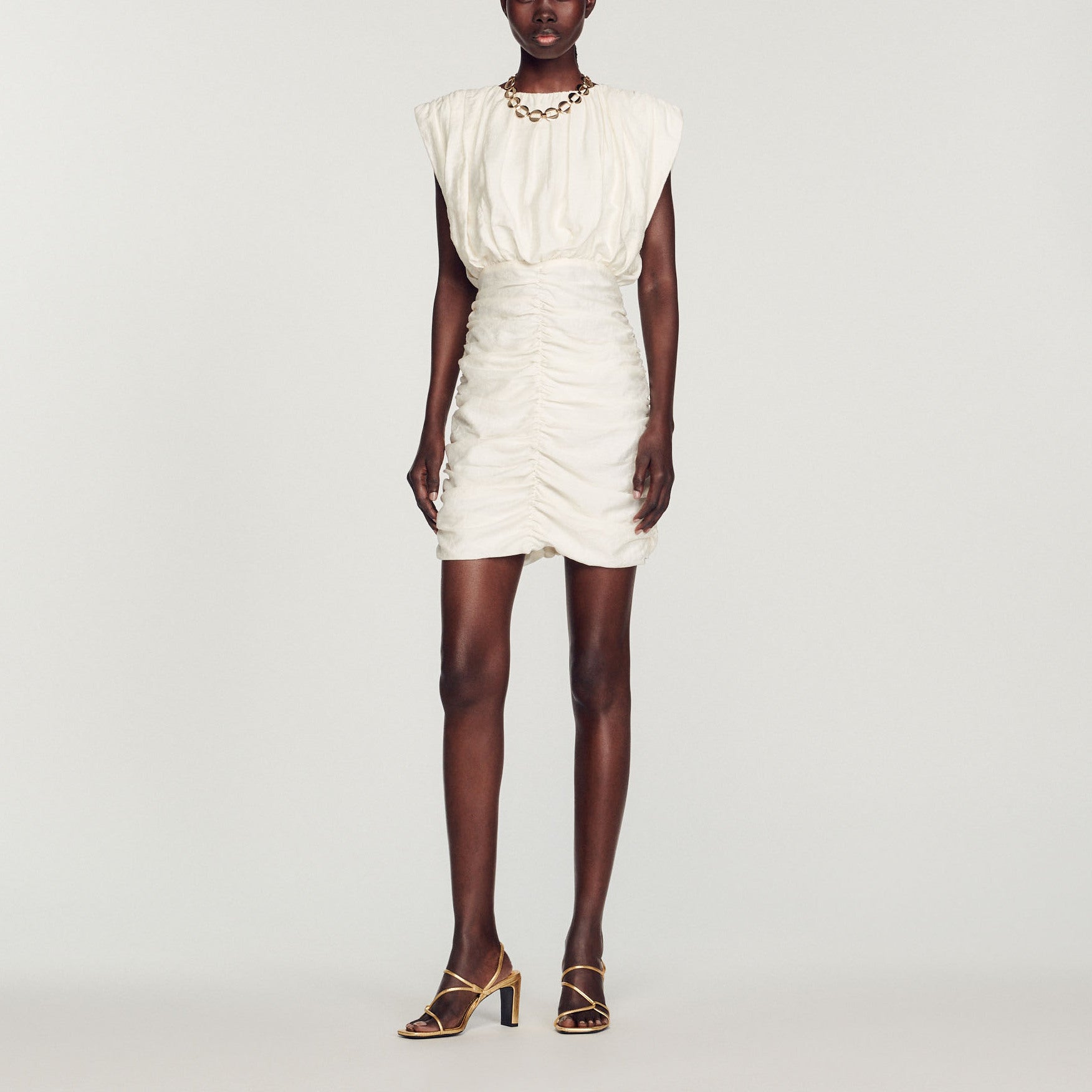 Robe courte drapée Sandro seconde main