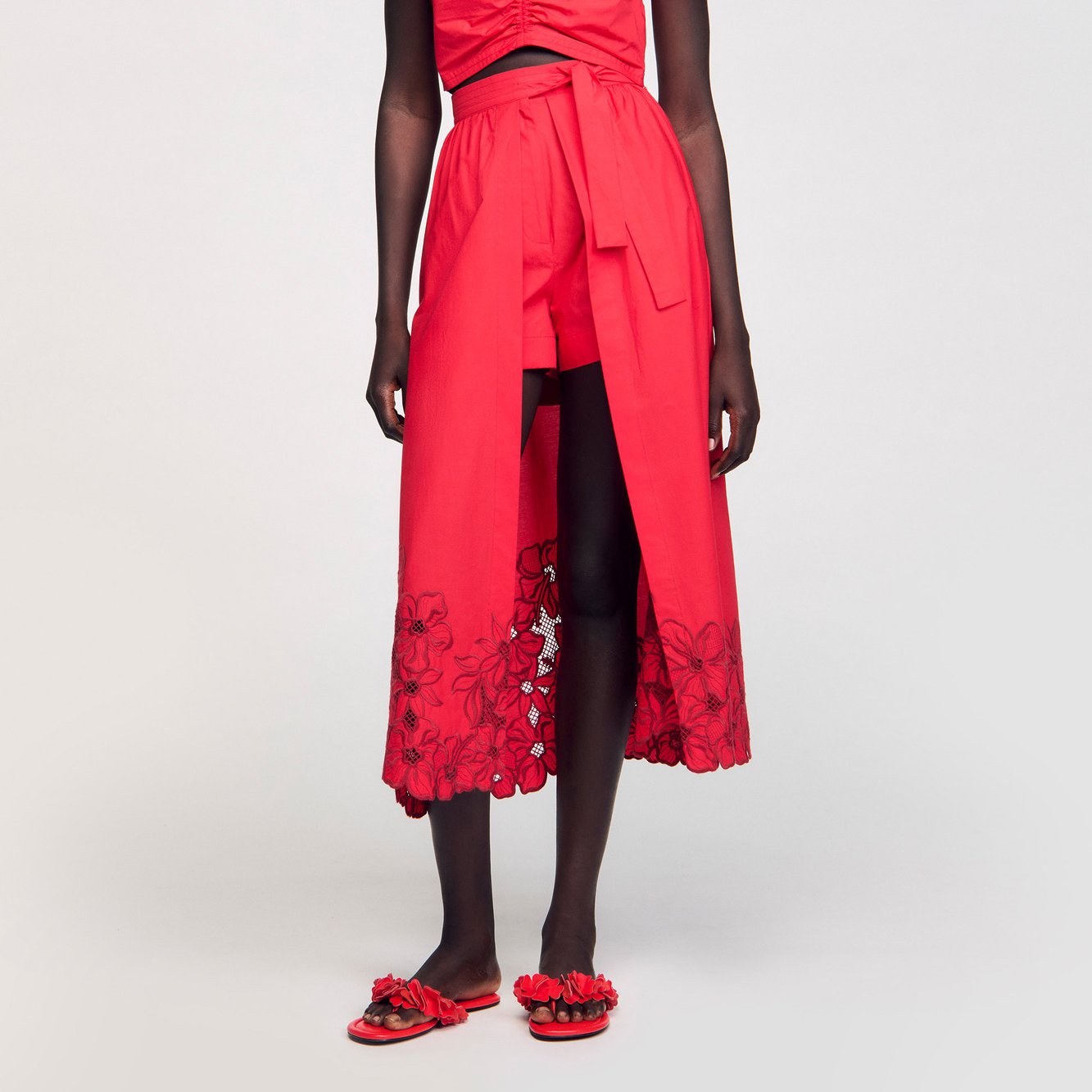 Jupe short à fleurs Sandro seconde main