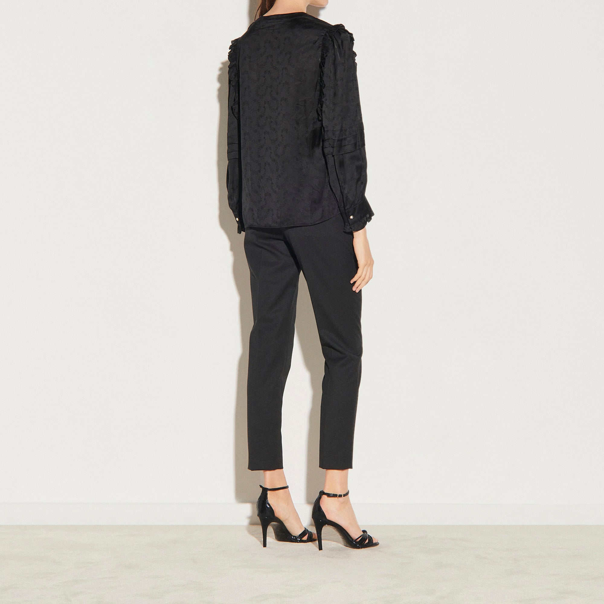 Chemisier en jacquard fluide Sandro seconde main