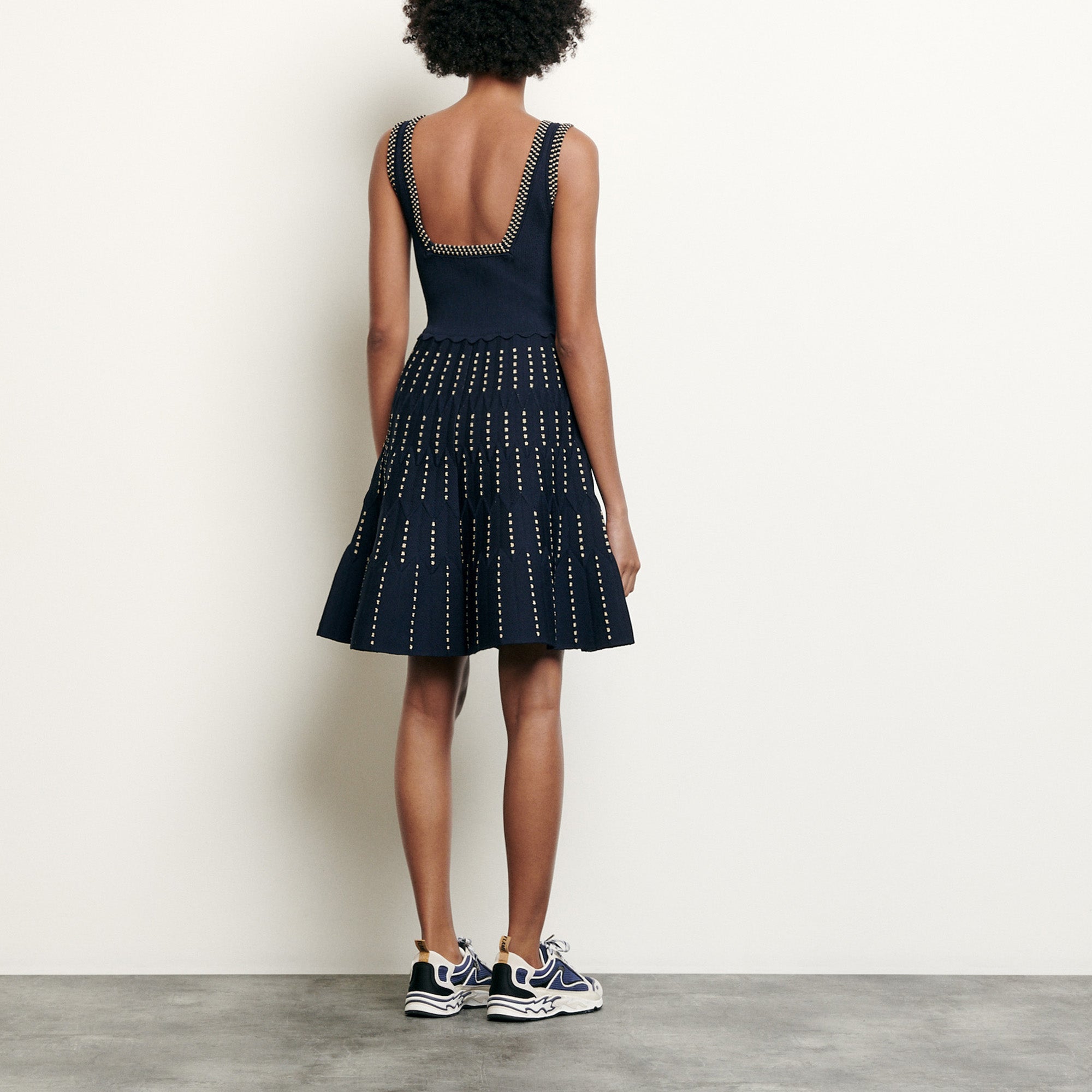 Robe en Maille à détails lurex Sandro seconde main