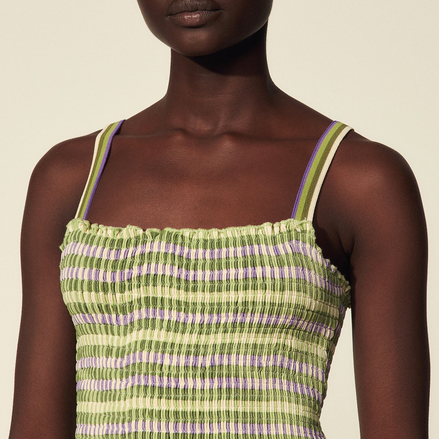 Robe en Maille smockée Sandro seconde main