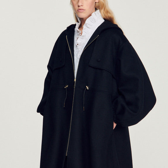 Manteau à capuche Sandro seconde main