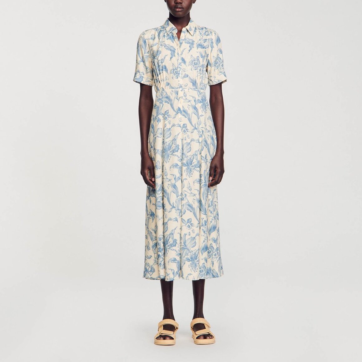 Robe Chemise fleurie Sandro seconde main