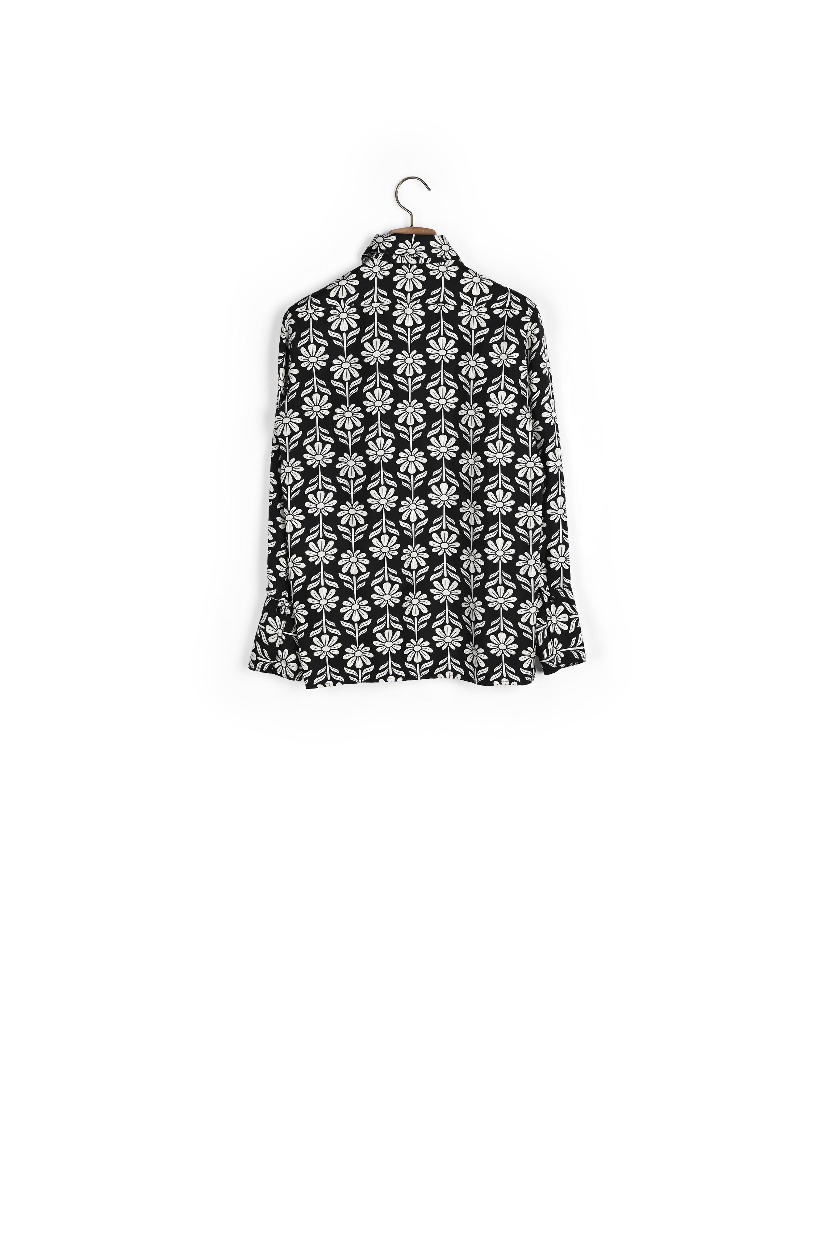 Chemise Noir / Blanc Sandro seconde main