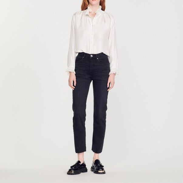 Jean droit à bords francs Sandro seconde main