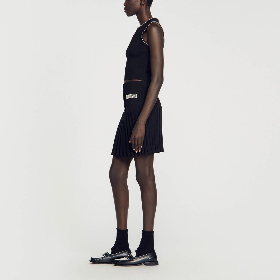 Débardeur en Maille orné de perles Sandro seconde main