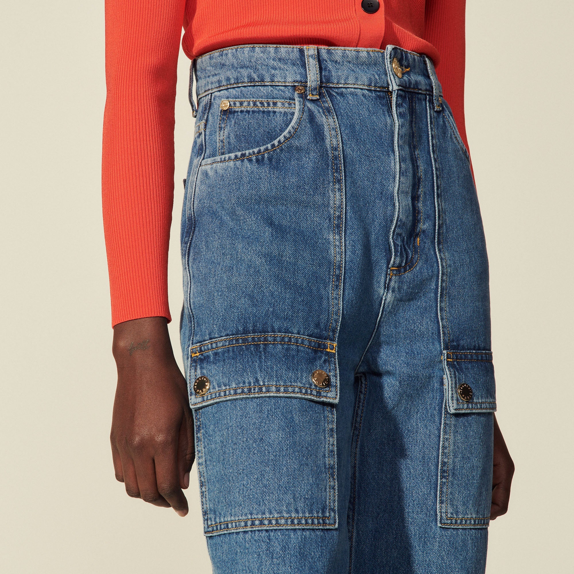 Jean large avec poches plaquées Sandro seconde main