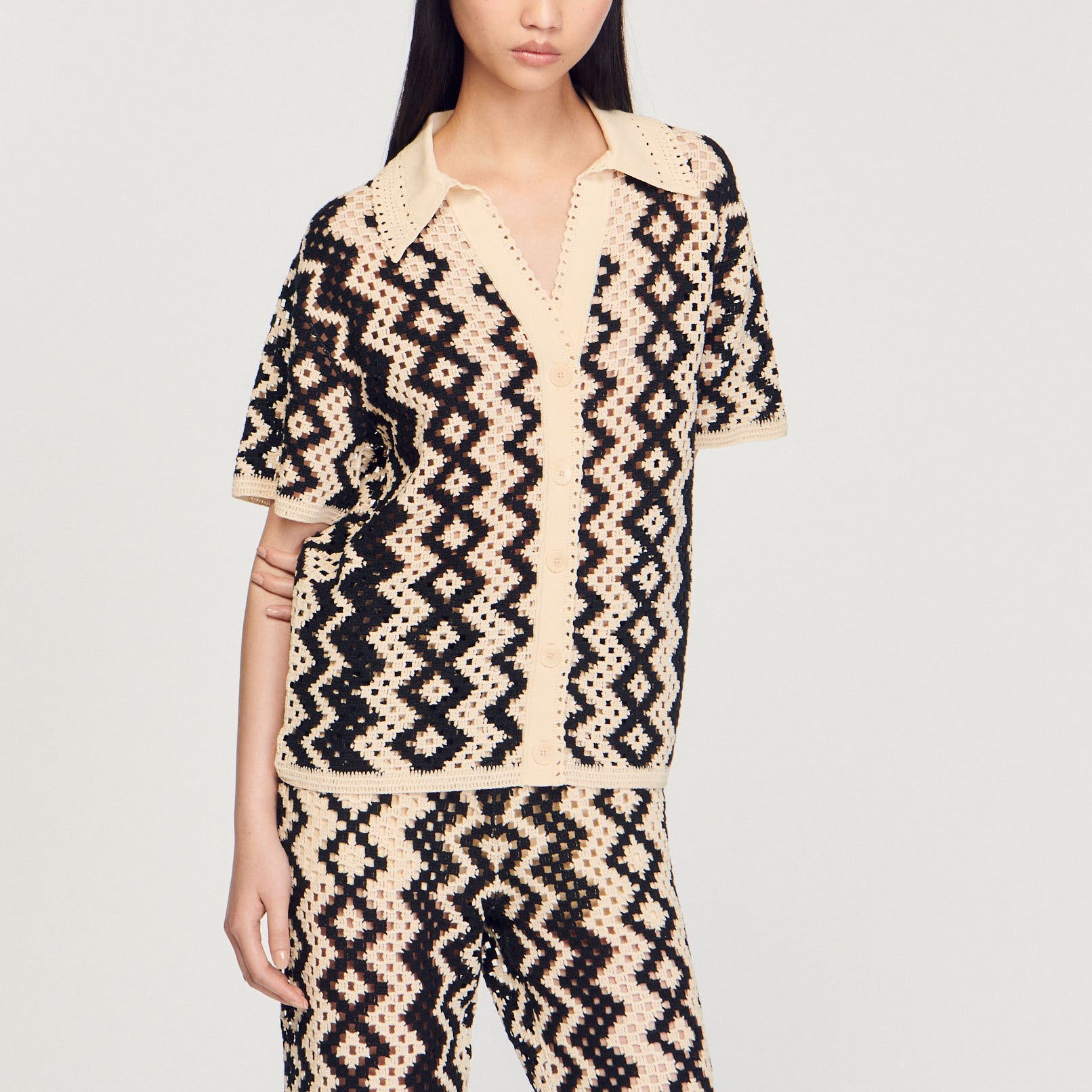 Top en crochet Sandro seconde main