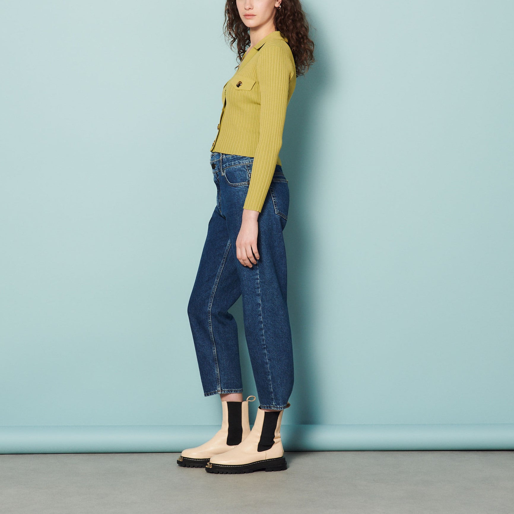 Cardigan à côtes Sandro seconde main