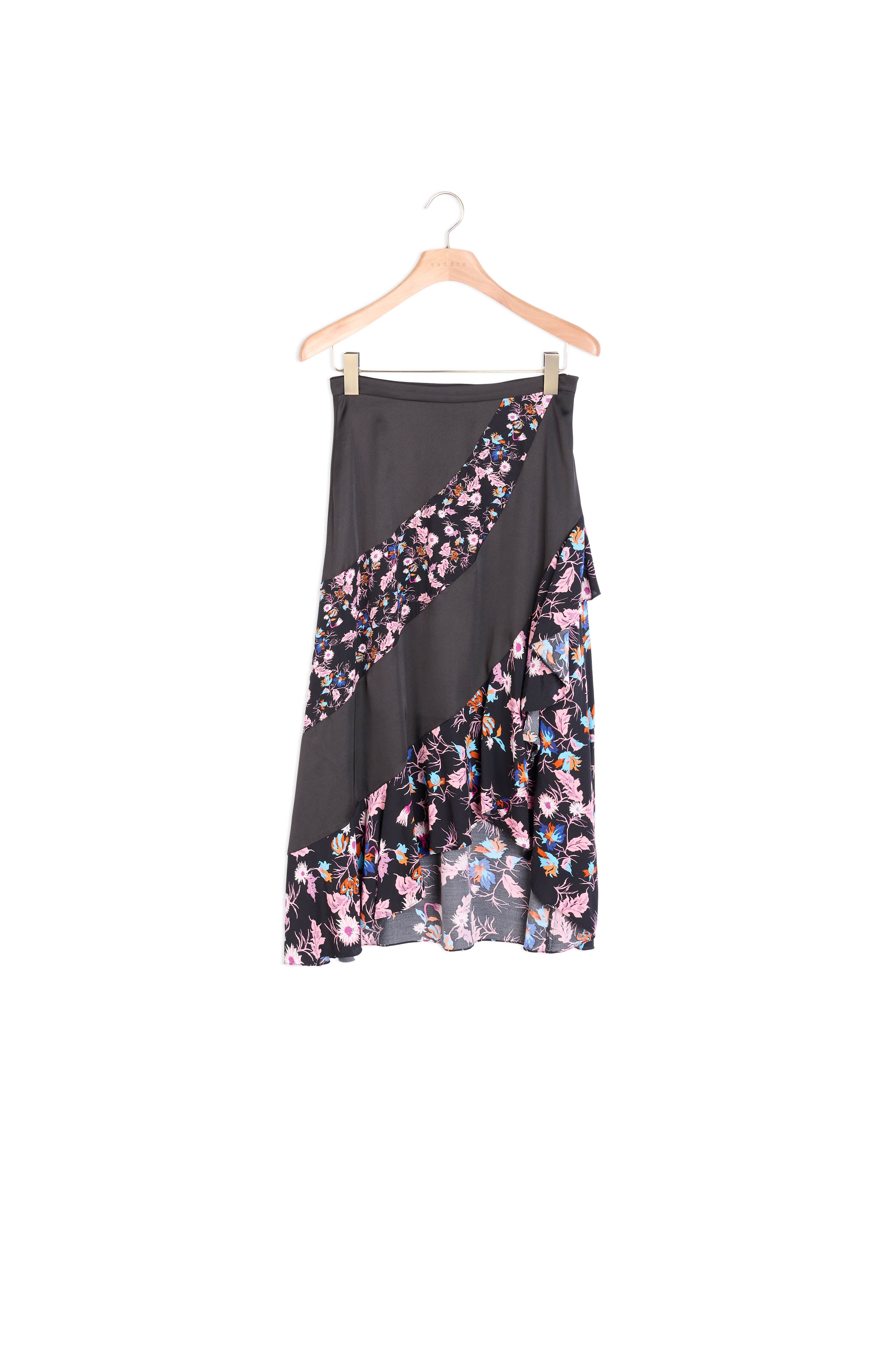 Jupe longue fluide imprimée Sandro seconde main