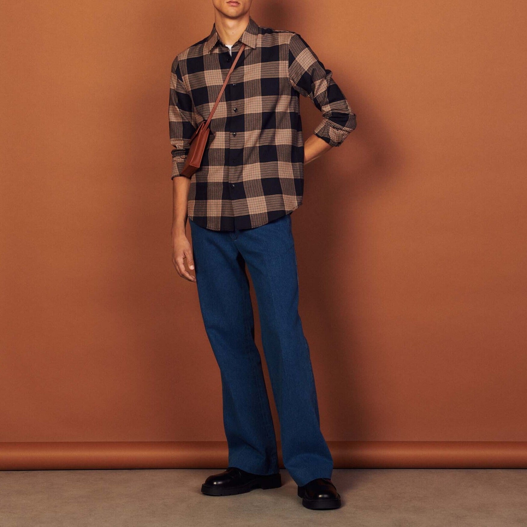 Chemise Marine Sandro seconde main