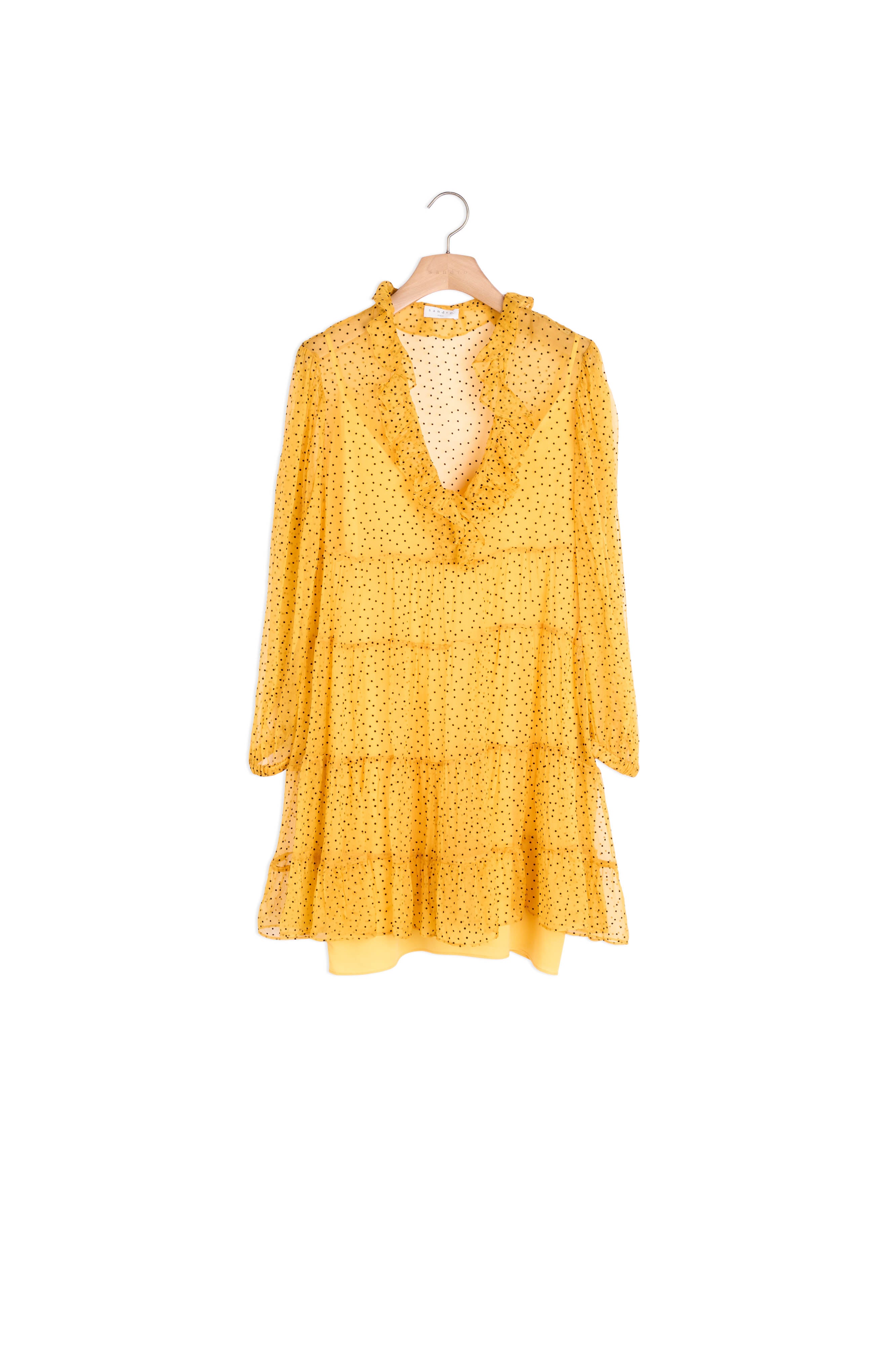 Robe courte en plumetis Sandro seconde main