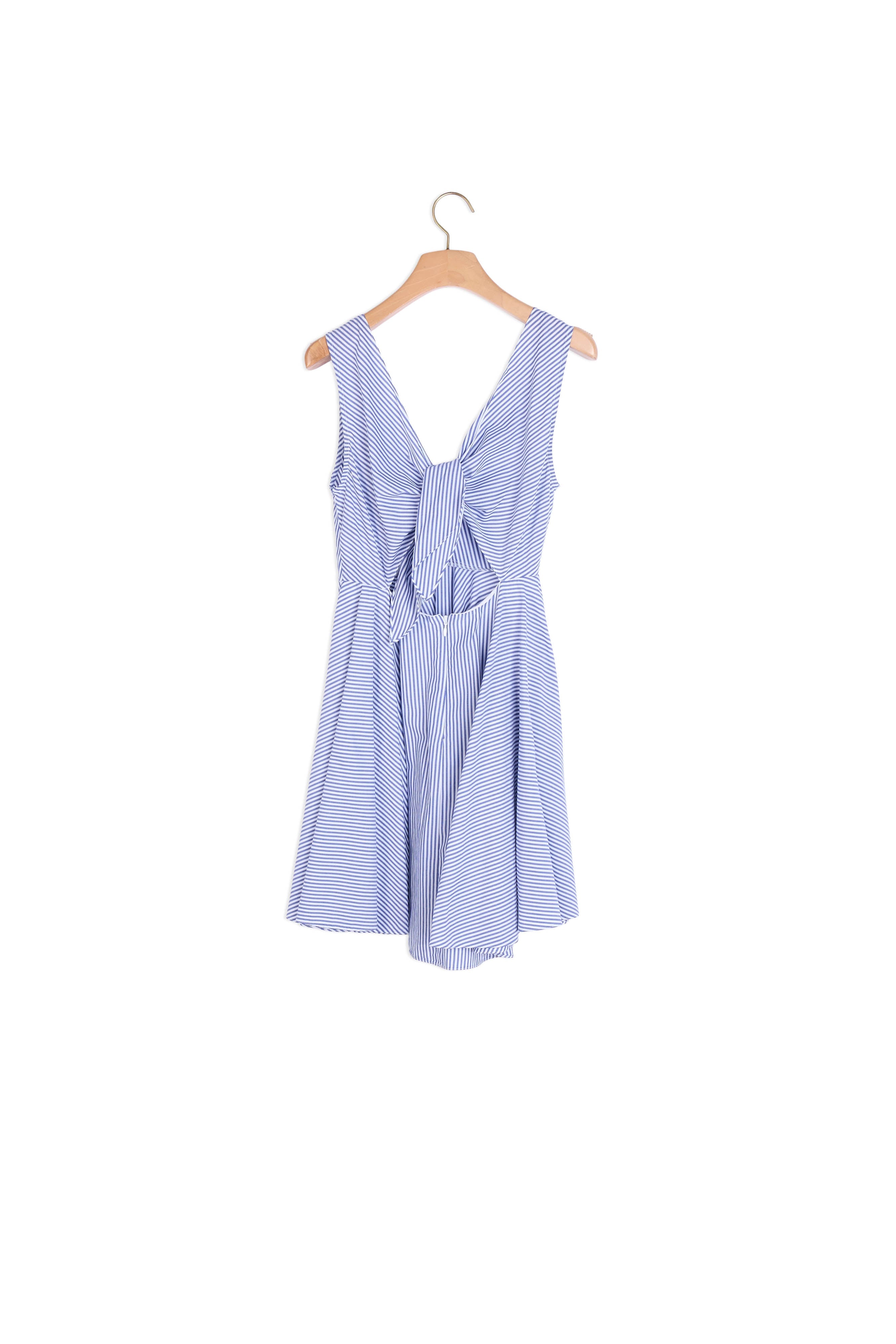 Robe à rayures à nouer au dos Sandro seconde main