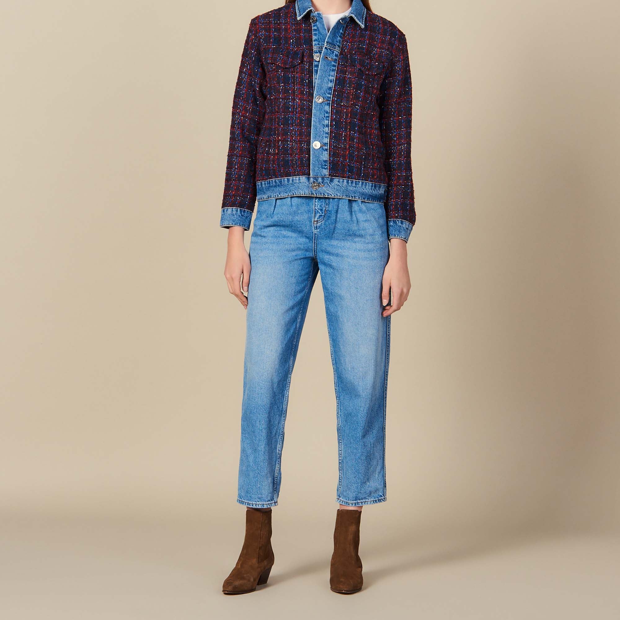 Blouson en tweed Sandro seconde main