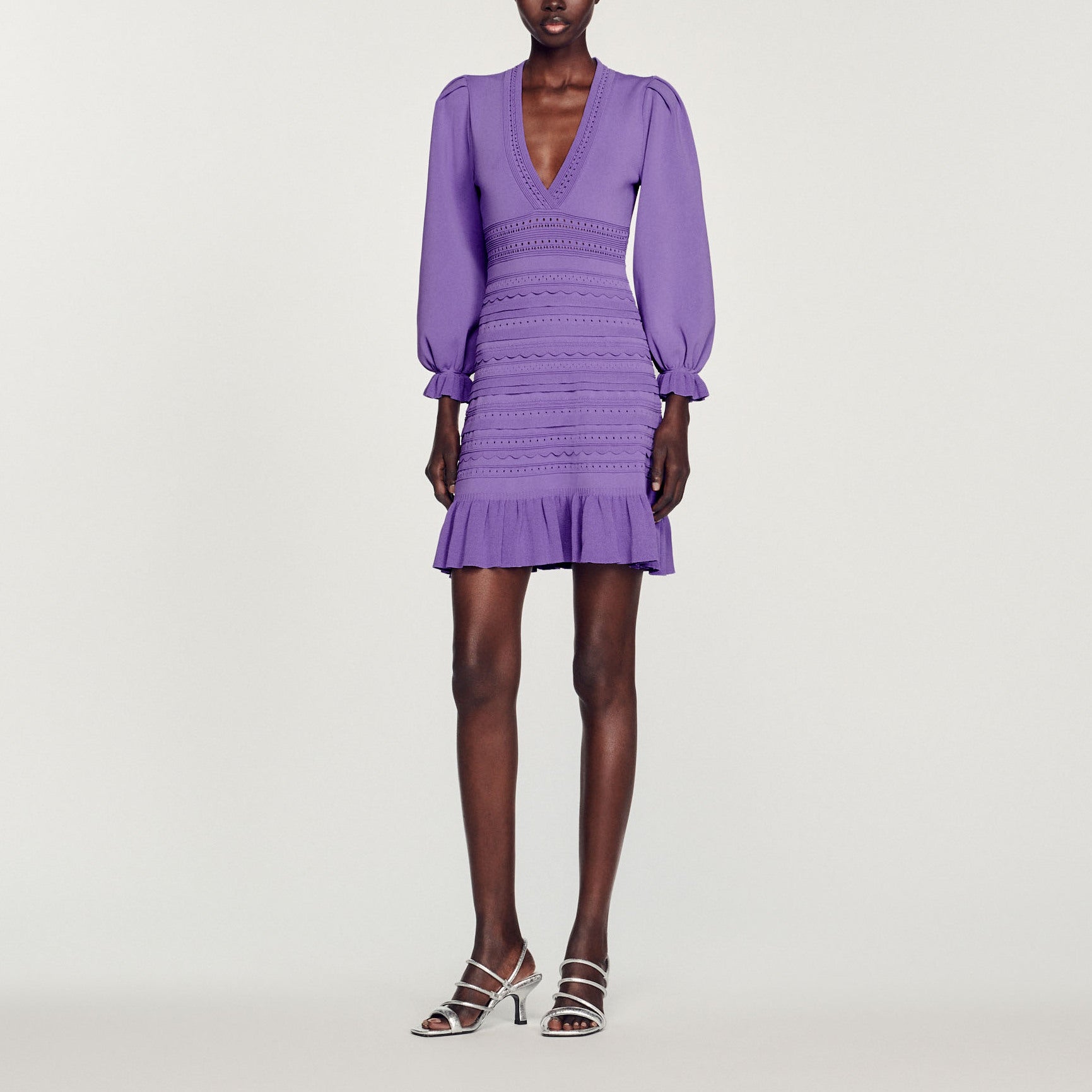 Robe courte à volants Sandro seconde main