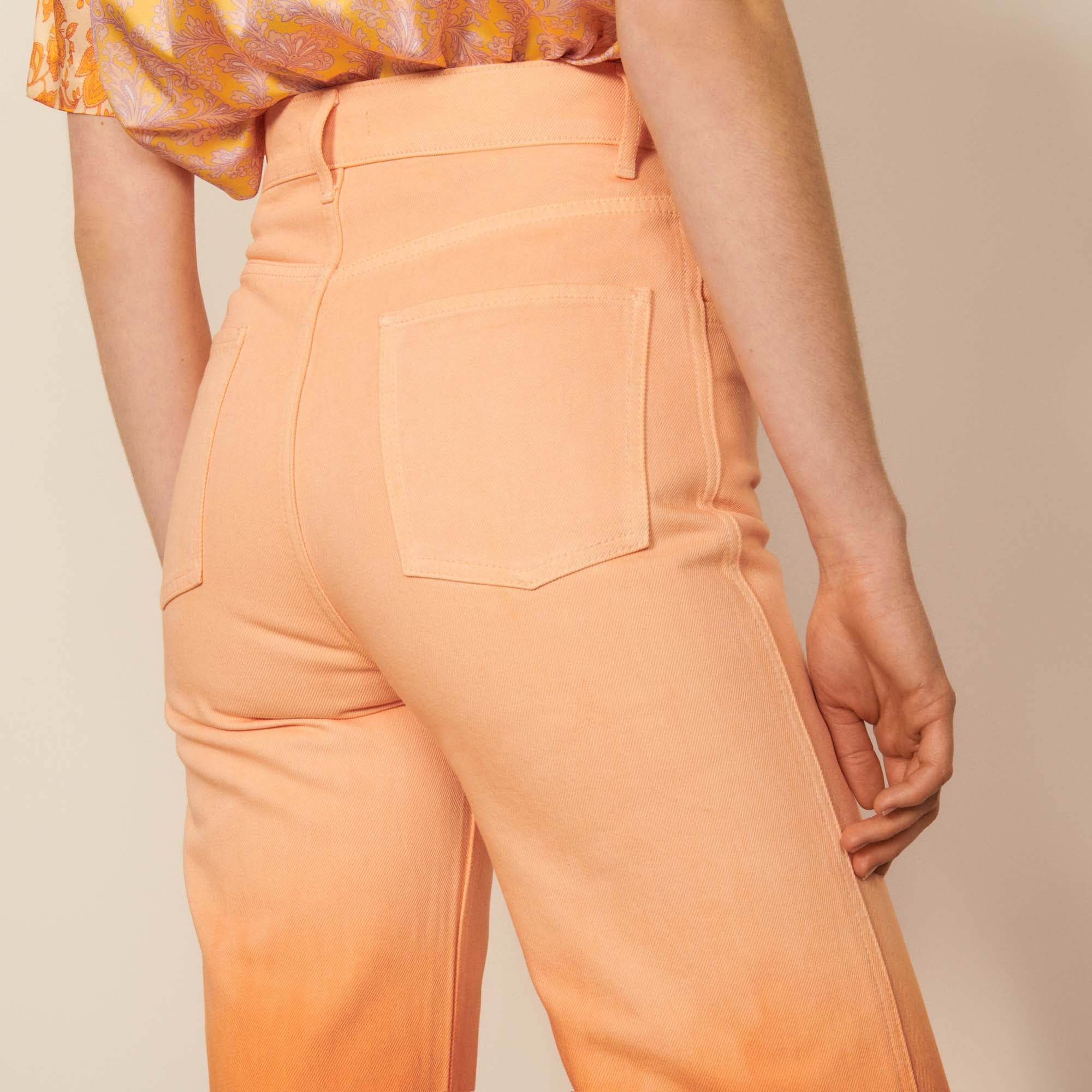 Jean droit effet dégradé Sandro seconde main