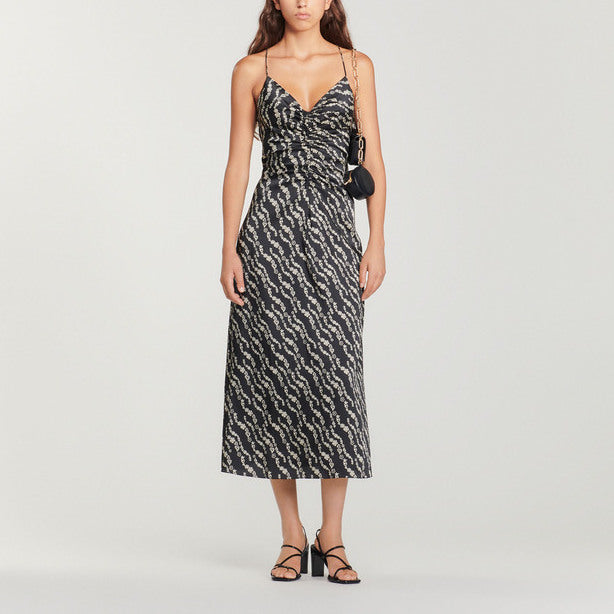 Robe longue à fines bretelles Sandro seconde main