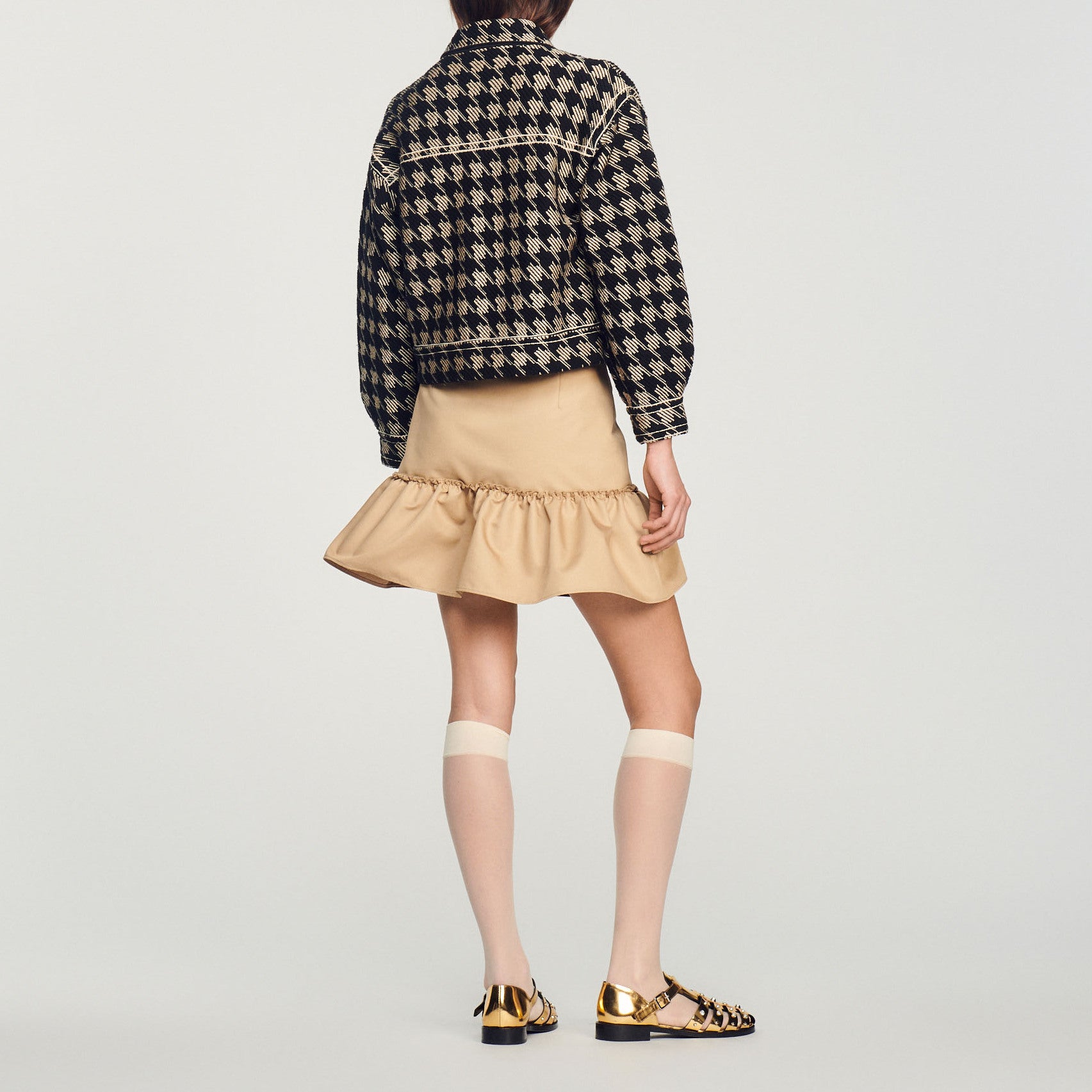 Veste pied de poule Sandro seconde main